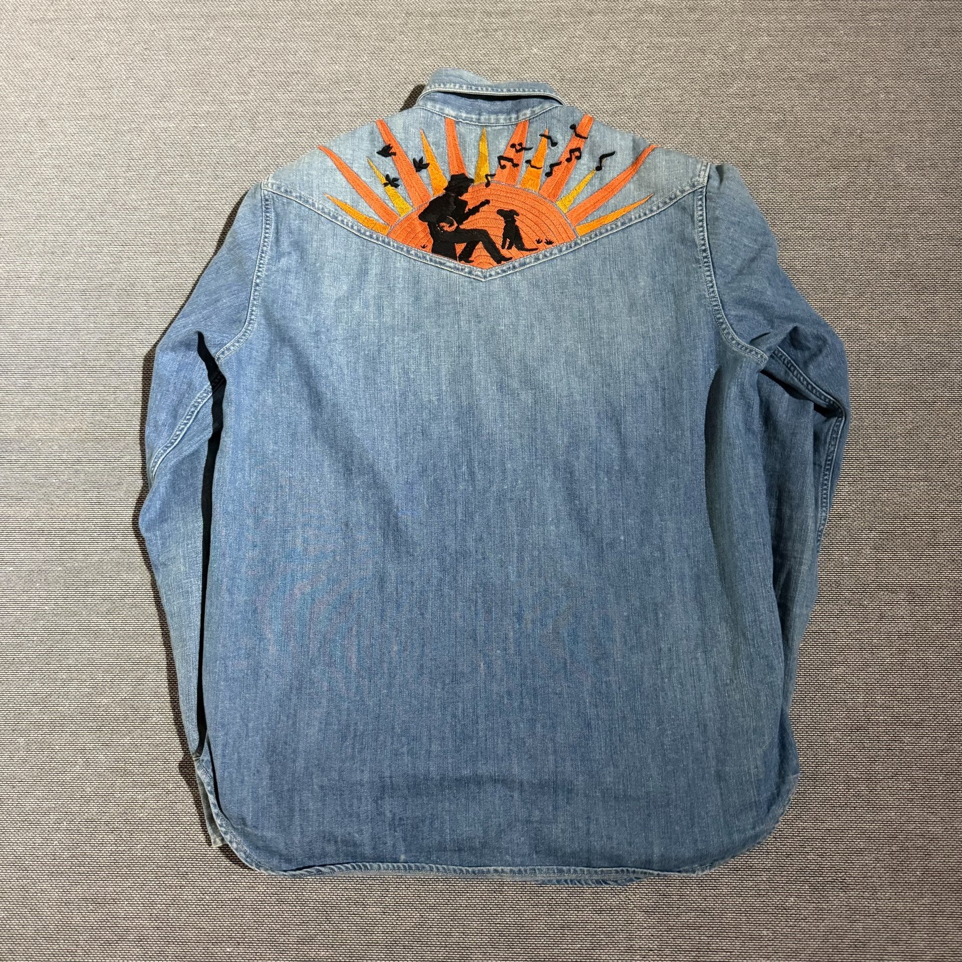 Levi's LVC Western Washed Denim Shirt — front