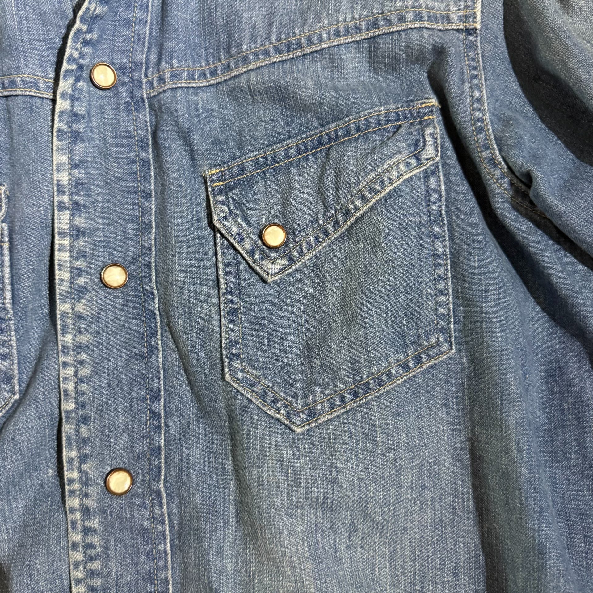 Levi's LVC Western Washed Denim Shirt — back