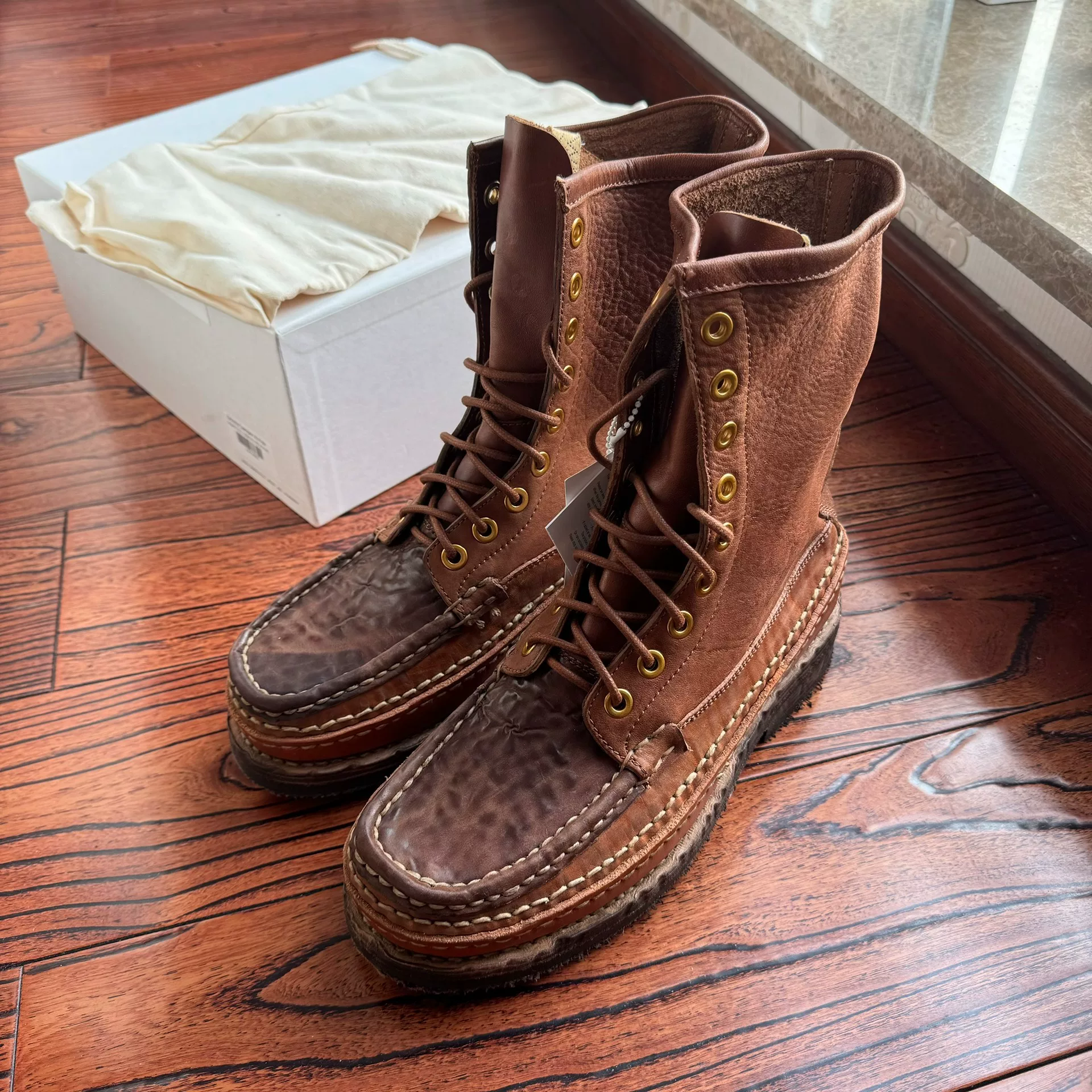 Visvim Grizzly Camper Hi-Folk Boots