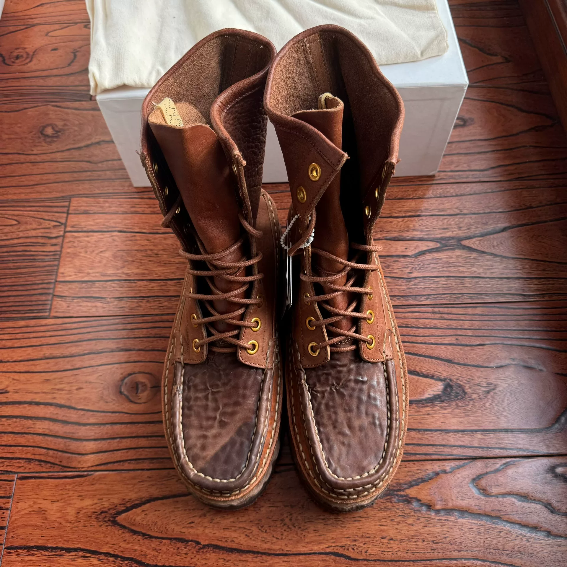 Visvim Grizzly Camper Hi-Folk Boots — front