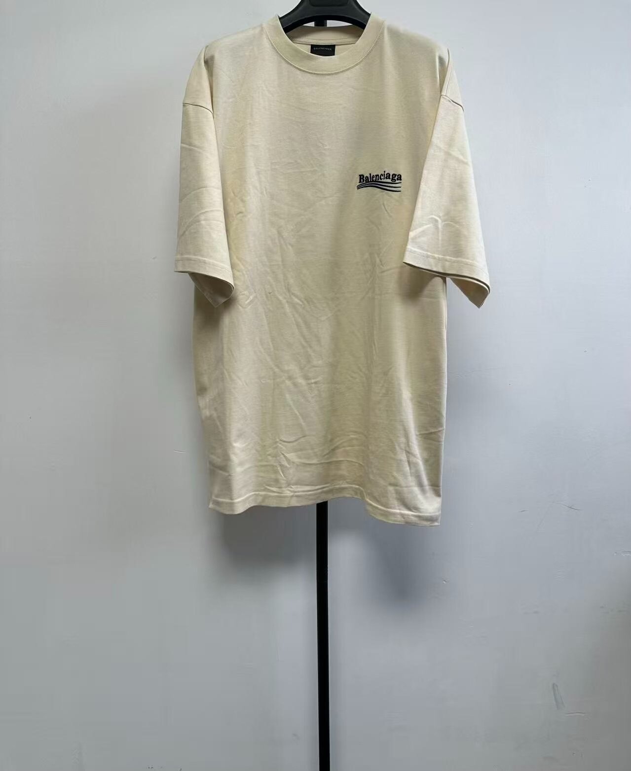 Balenciaga Round Neck Logo Short-Sleeve Tee