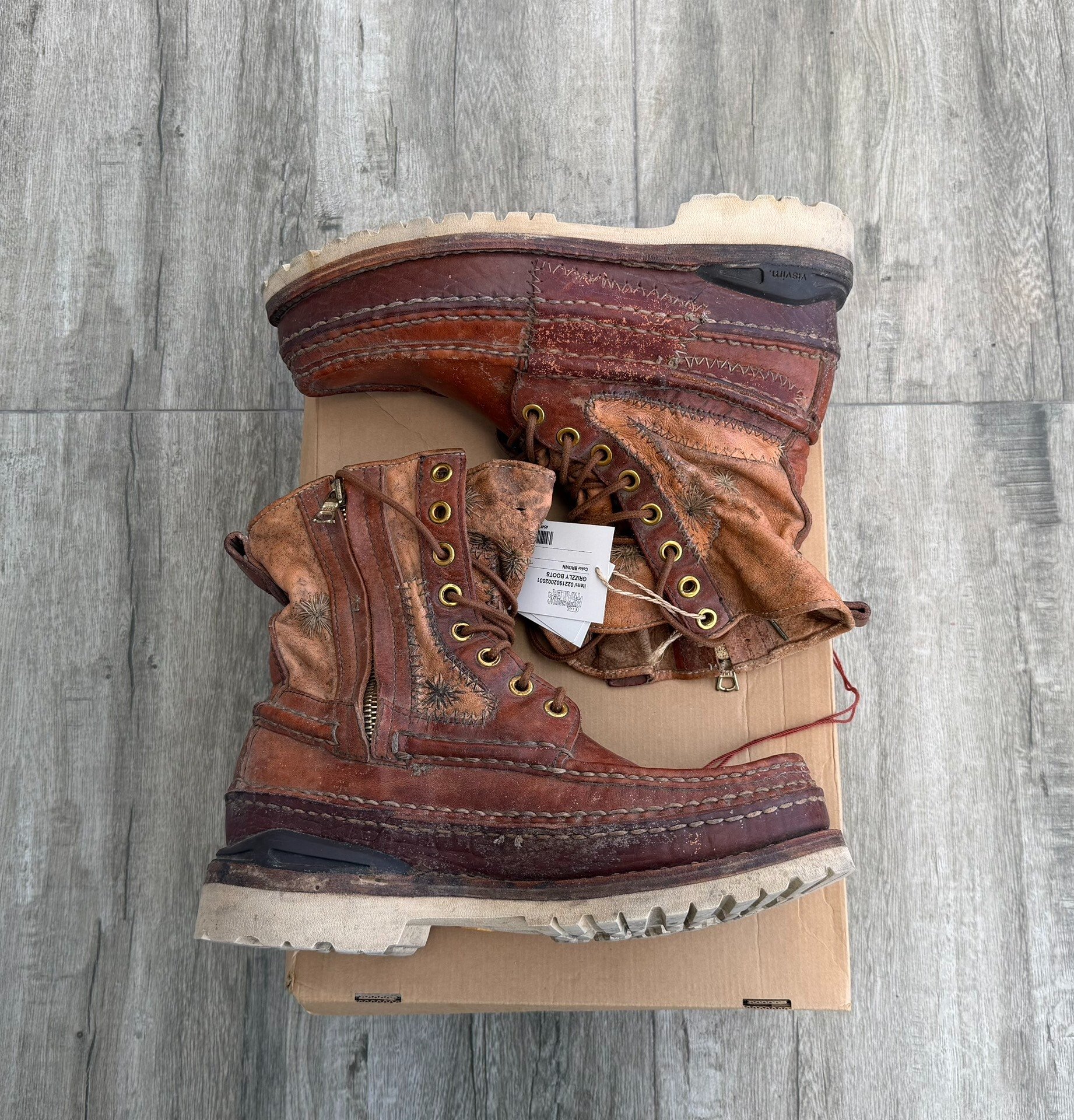 VISVIM 21AW ICT GRIZZLY BOOTS MUD — back