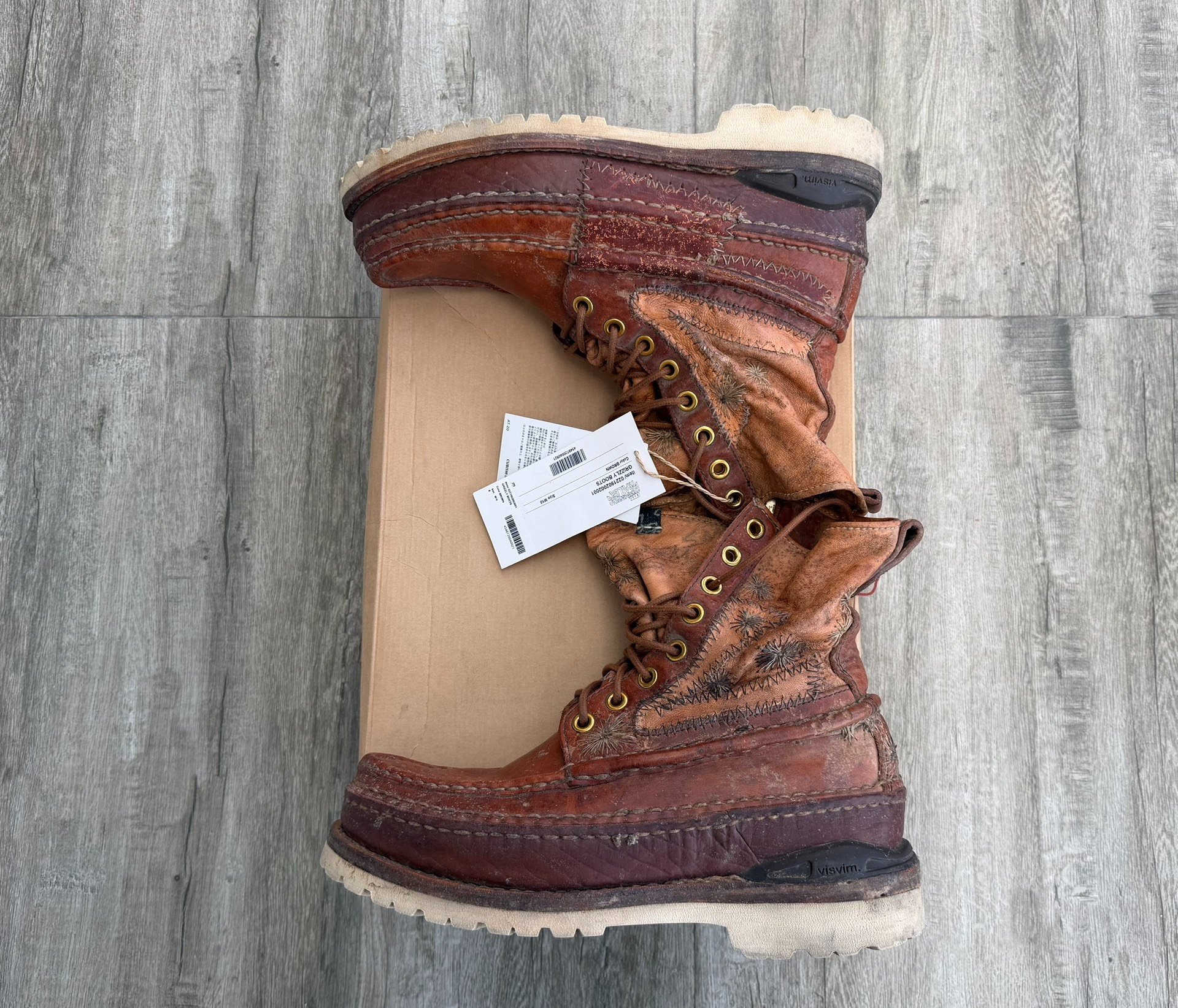 VISVIM 21AW ICT GRIZZLY BOOTS MUD — detail