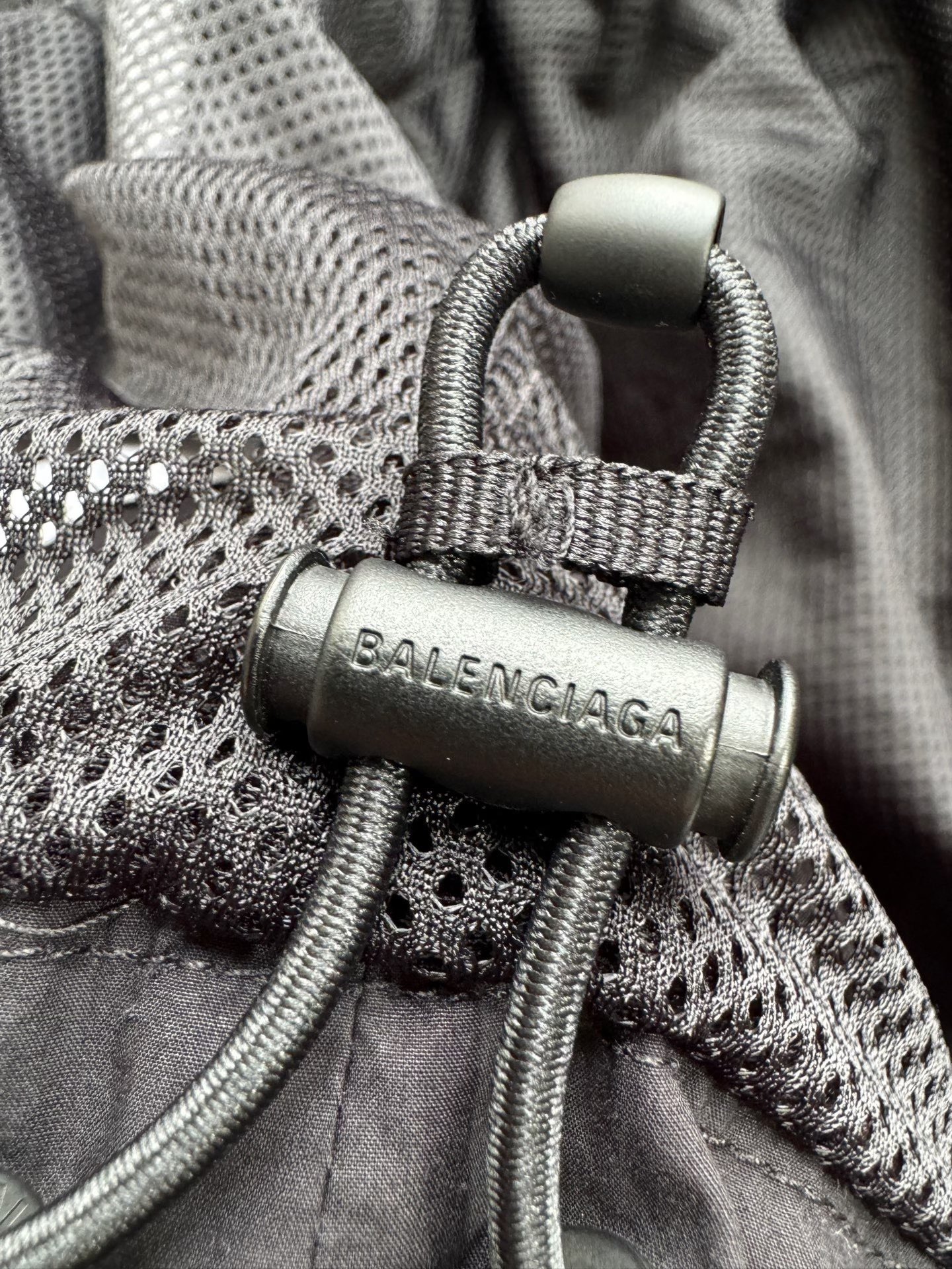 Balenciaga Large Circle Embroidered Logo Sport Jacket — back