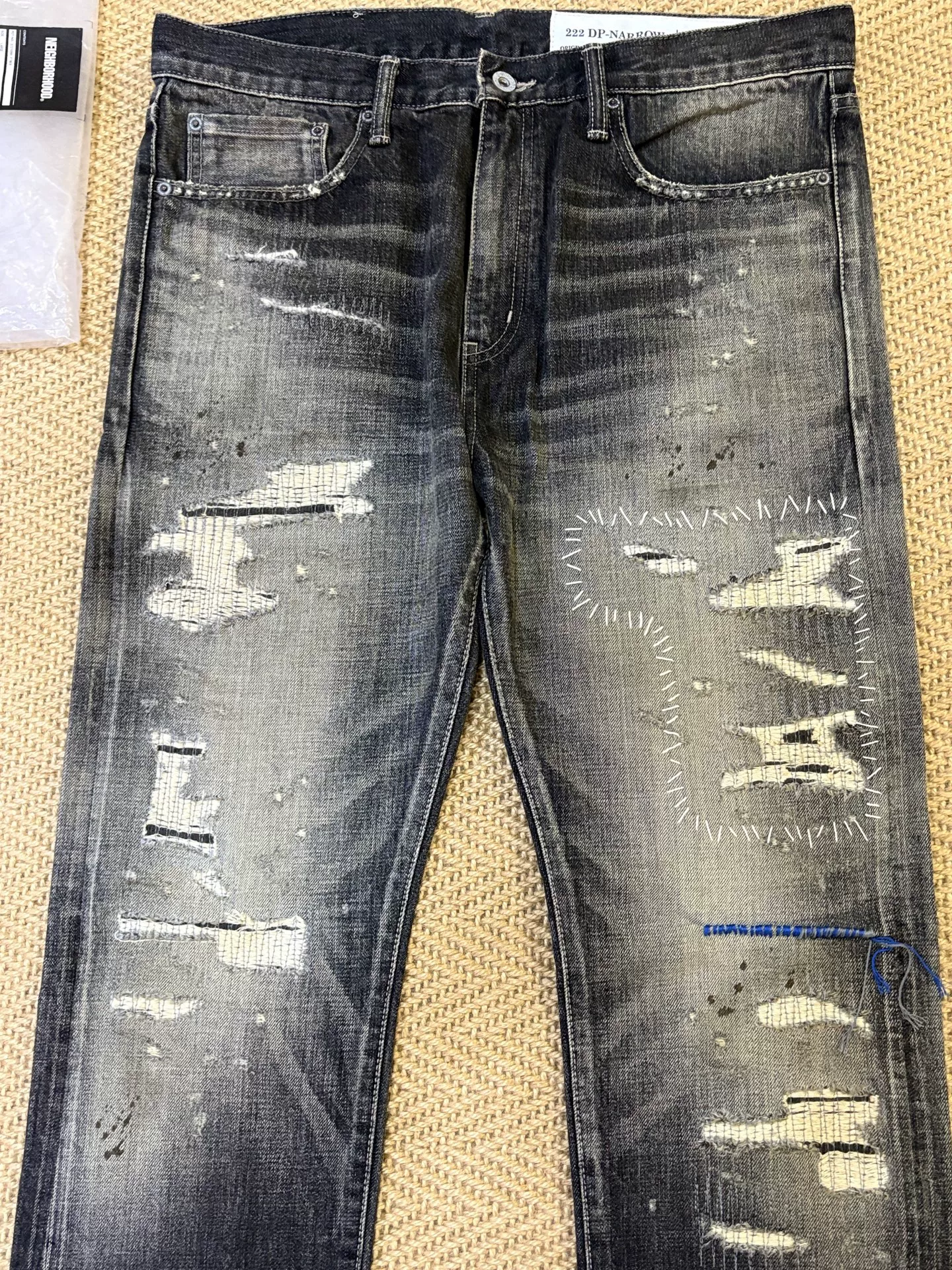 Neighborhood 22AW Denim Jeans — detail