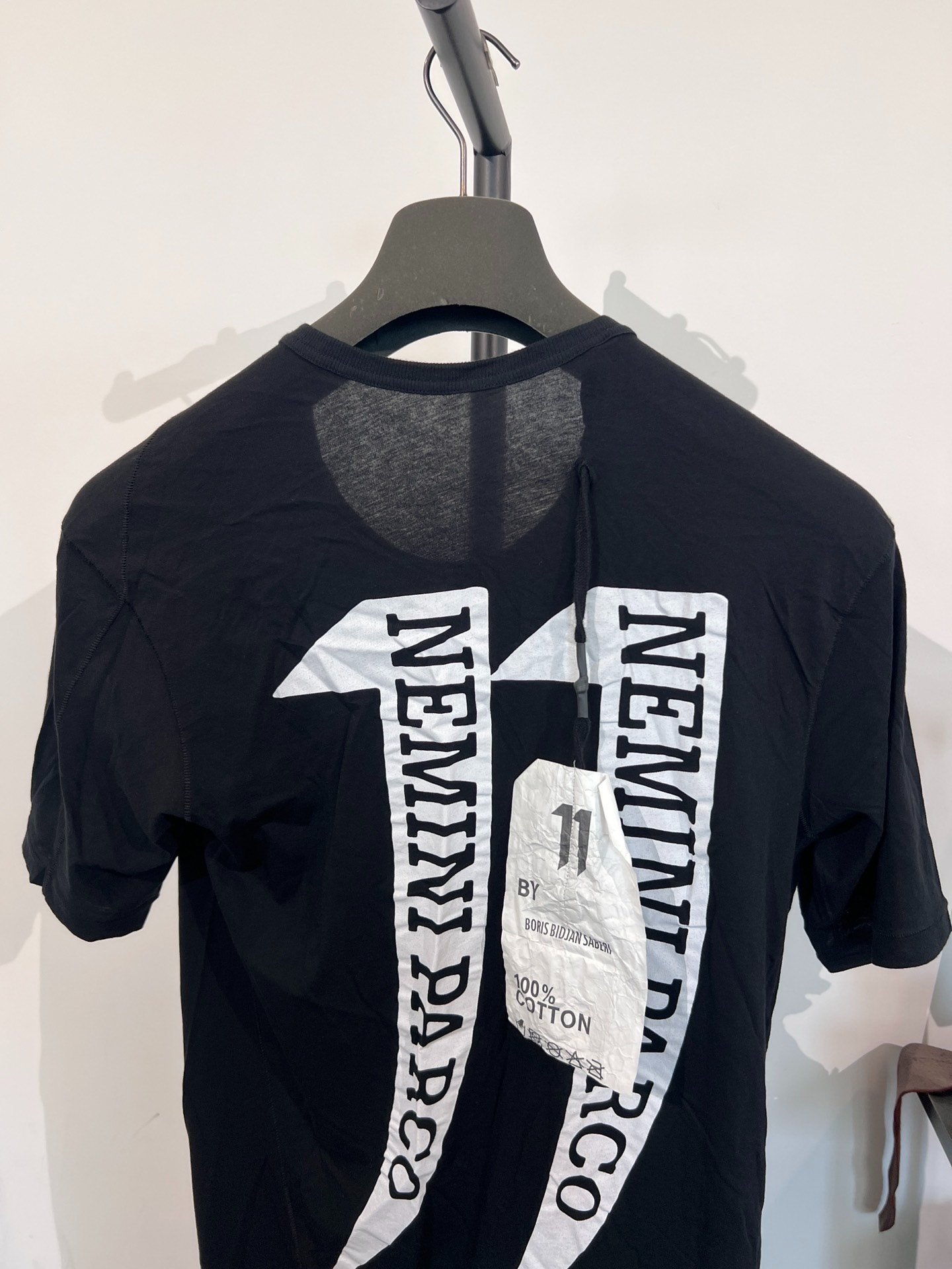 Boris Bidjan Saberi 11by bbs TS1 NEMINI PARCO T-shirt — detail