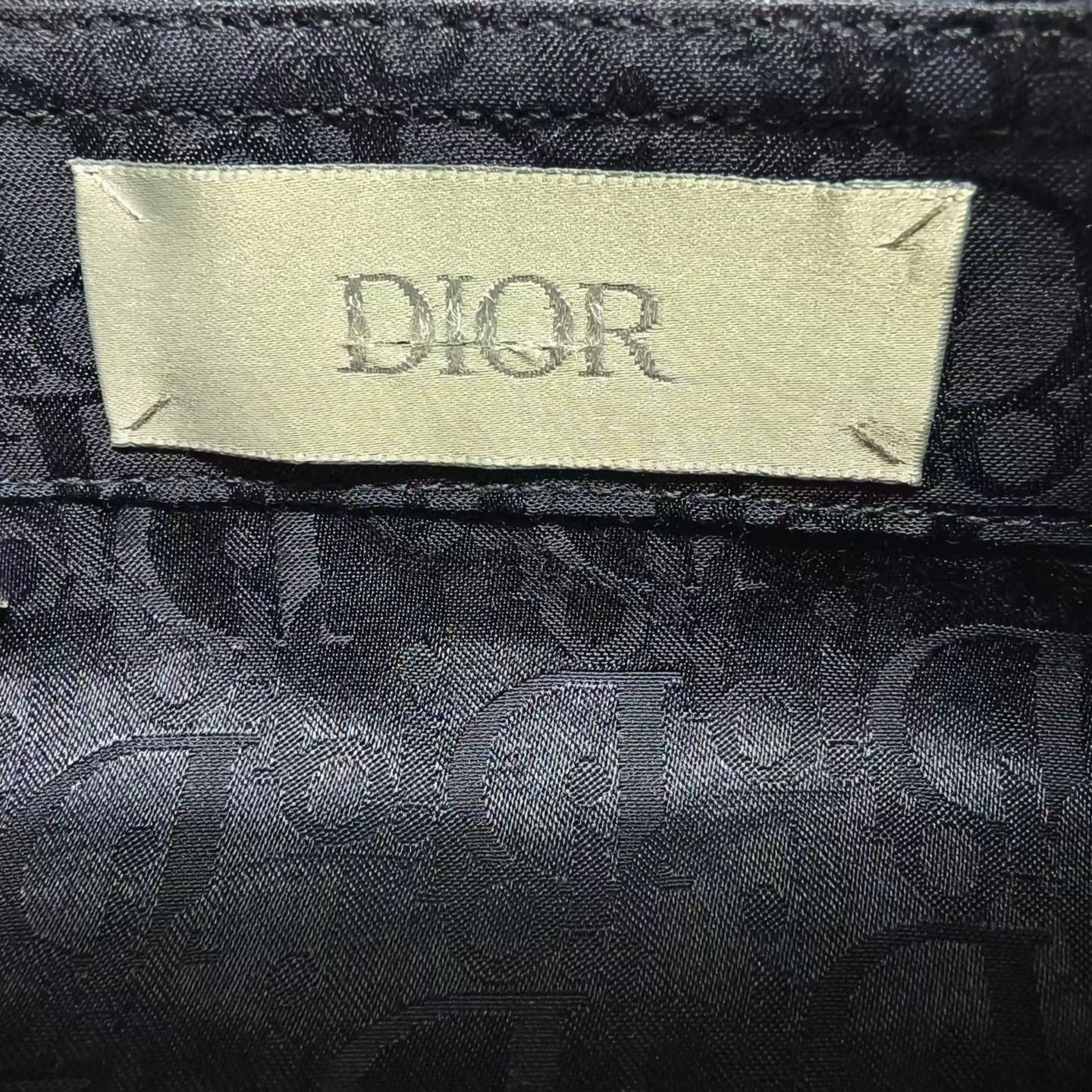 DIOR Jacquard Full-Print Long-Sleeve Shirt — back