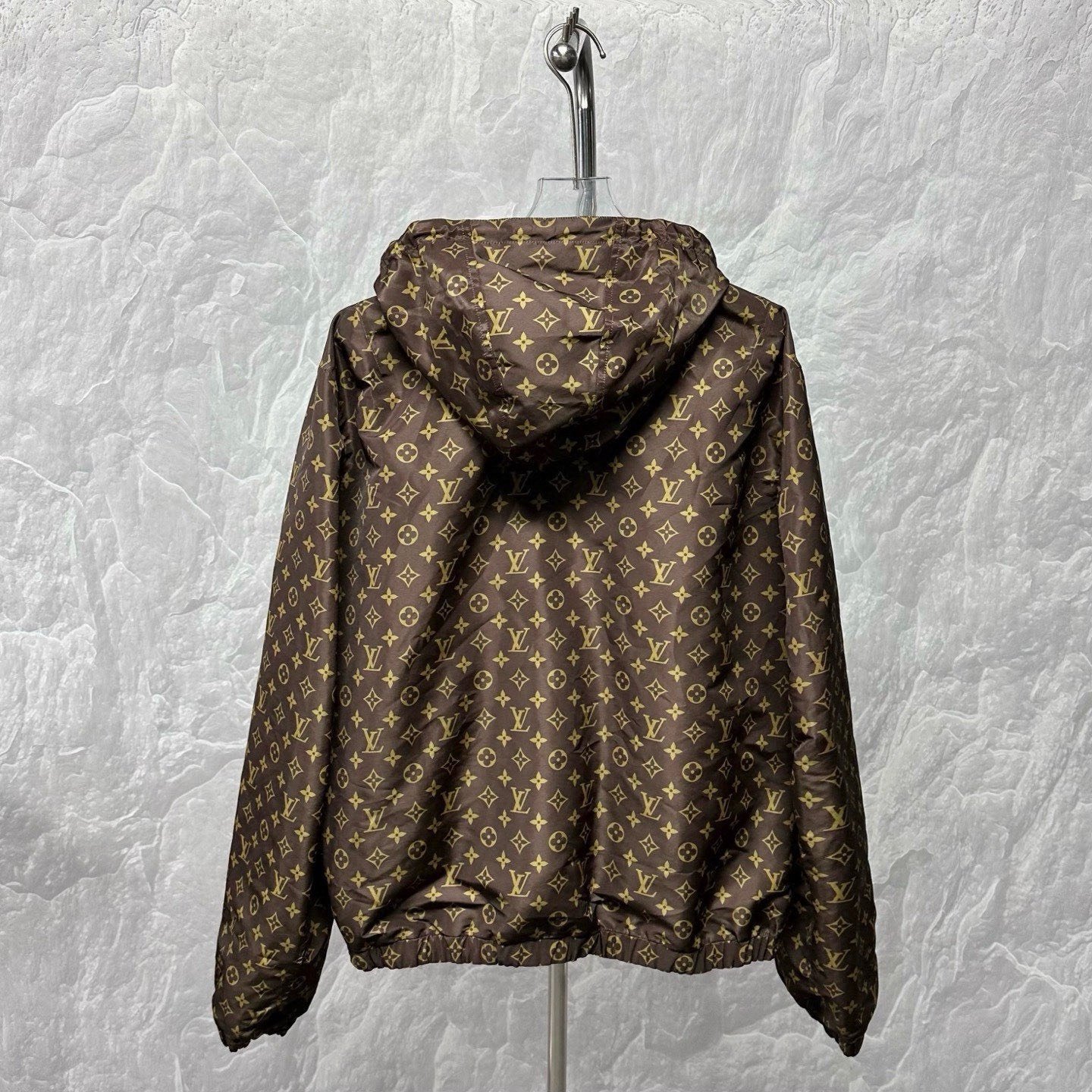 Louis Vuitton SS25 Damier Reversible Hooded Jacket — front
