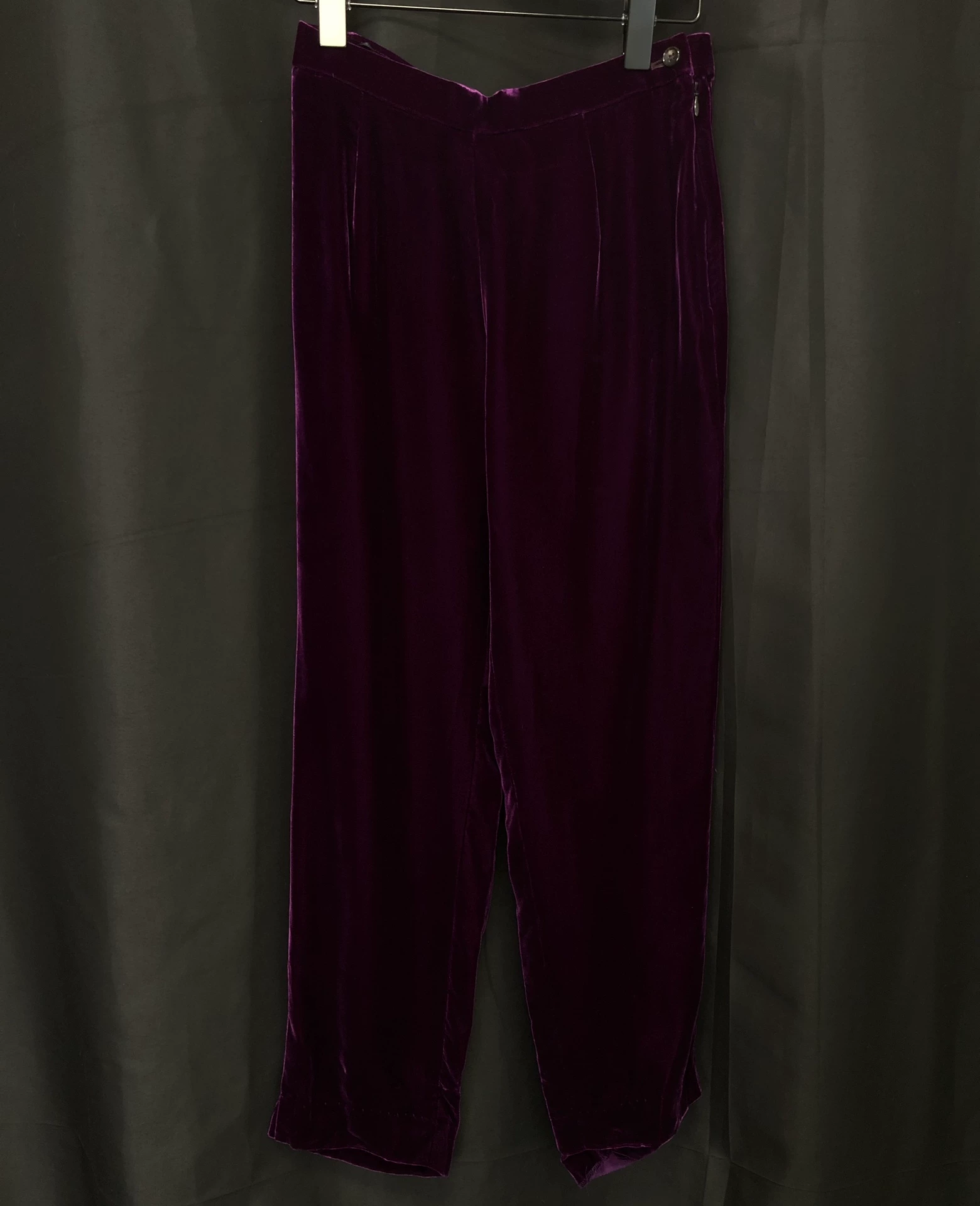 Comme des Garçons 1999 SS Purple Velvet Pants — front
