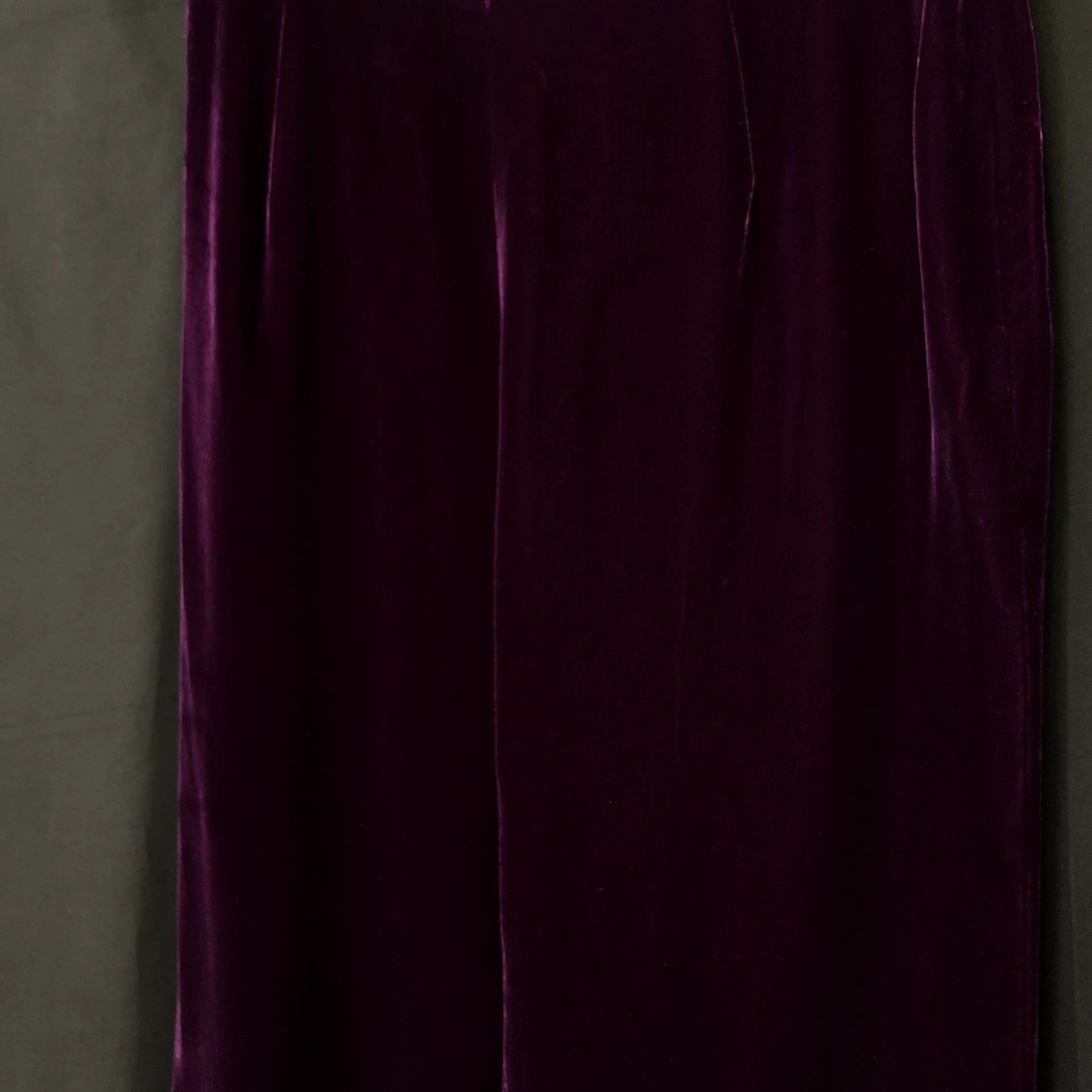 Comme des Garçons 1999 SS Purple Velvet Pants — back