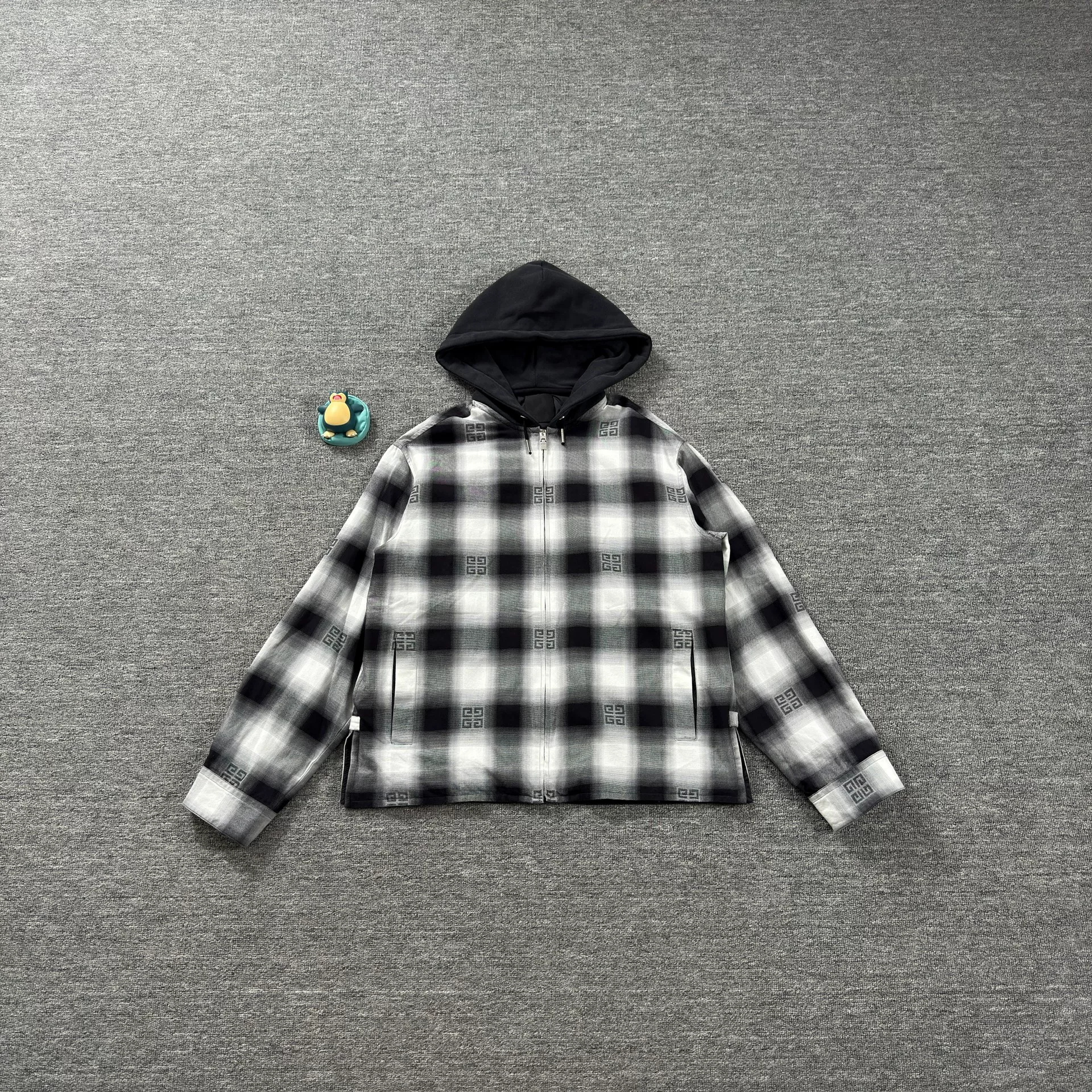 Givenchy Checkered Hooded Jacket