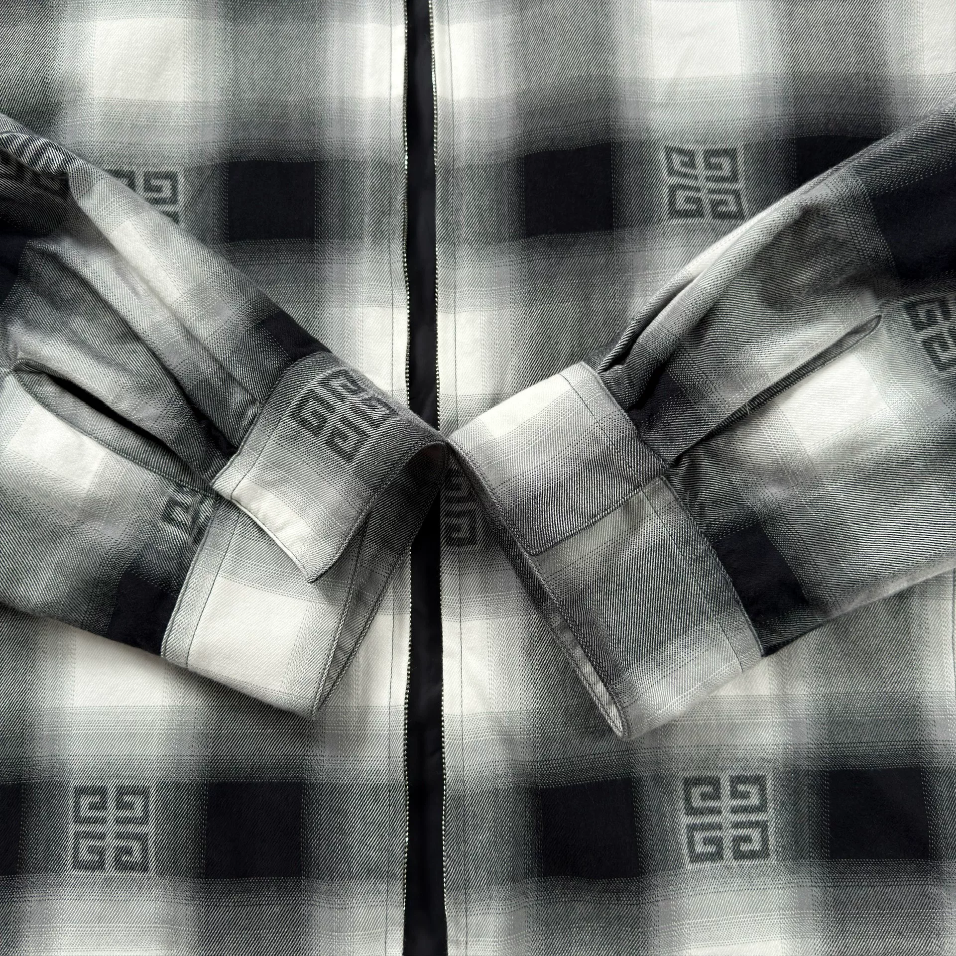 Givenchy Checkered Hooded Jacket — back