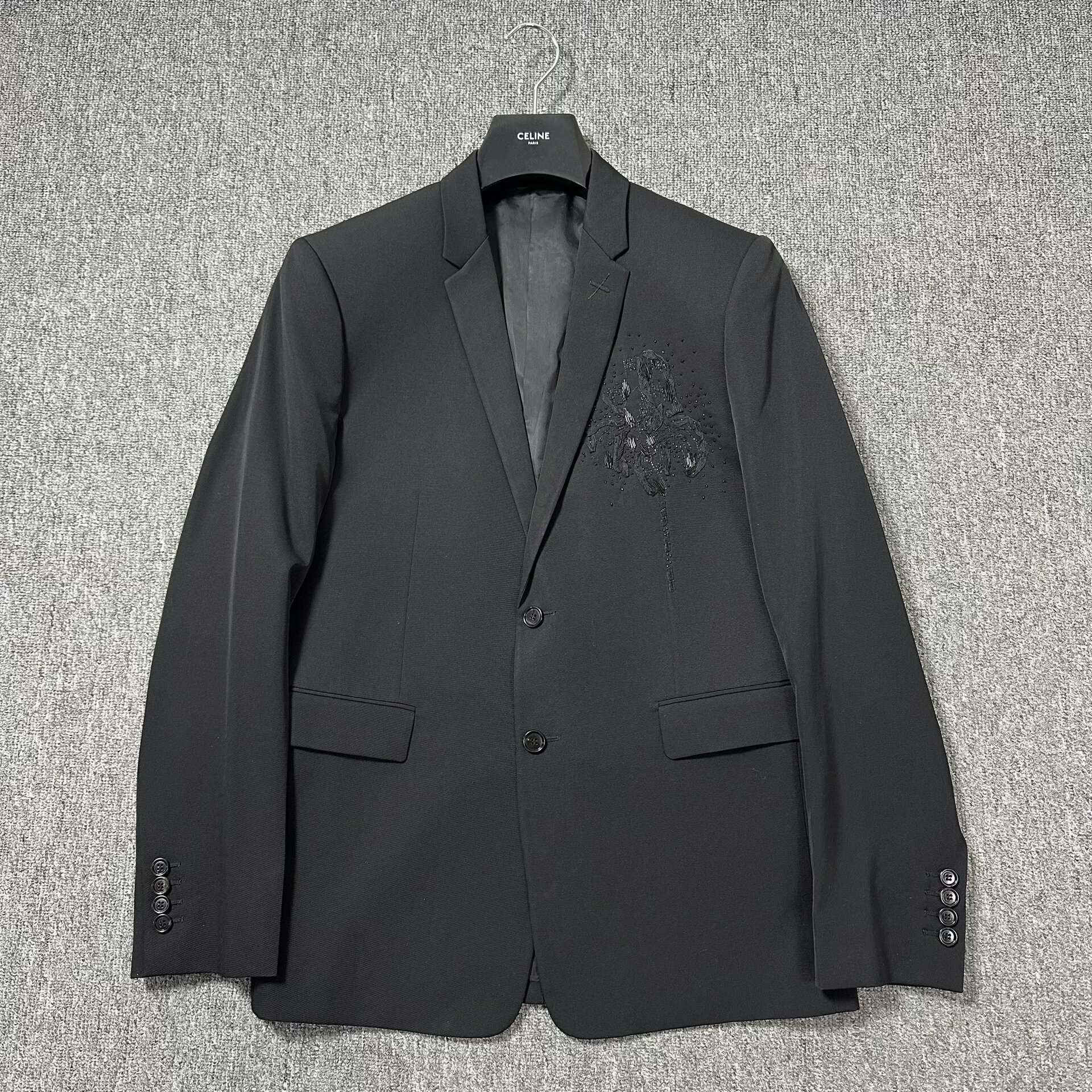 Dior Homme 18ss Bead Embroidery Suit Jacket