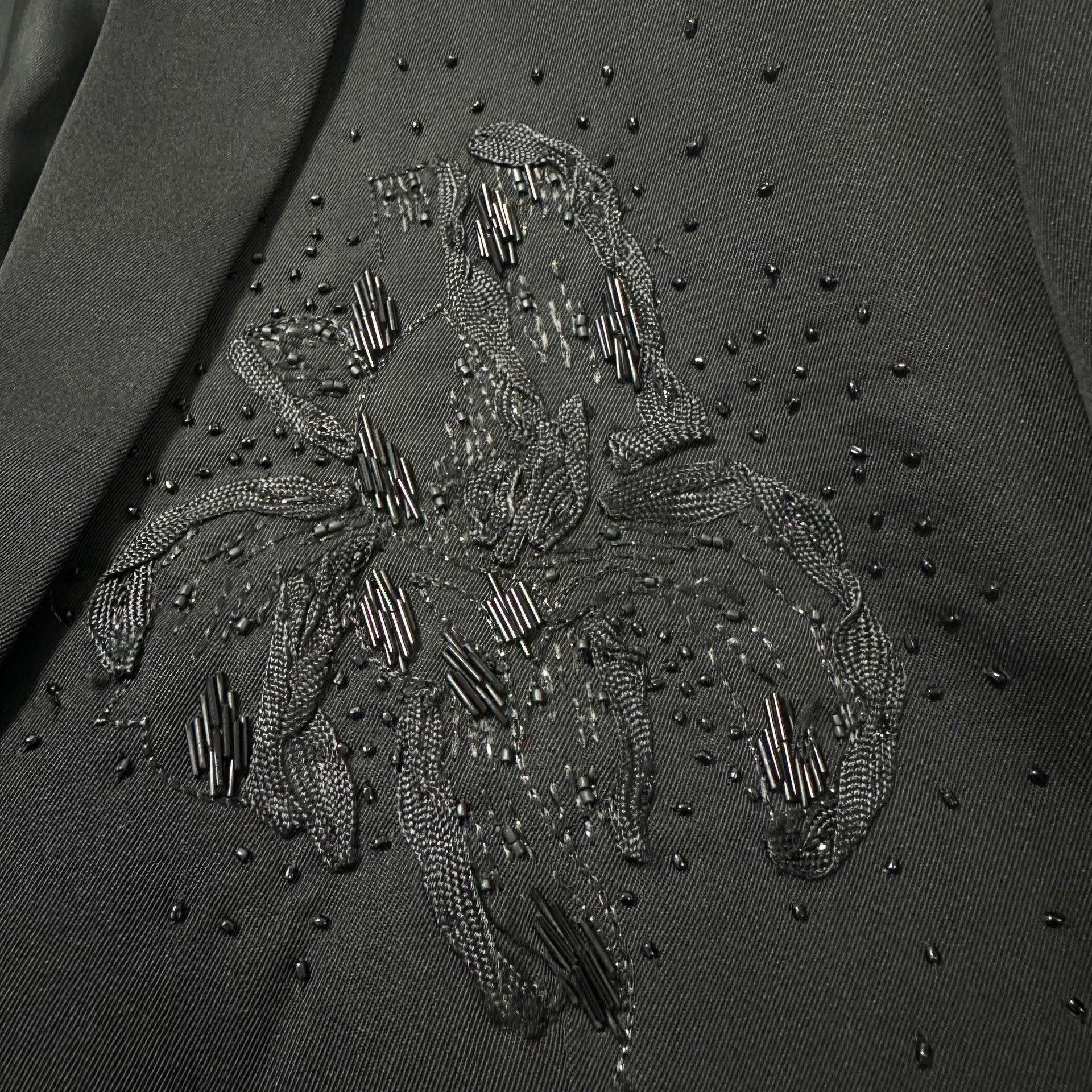 Dior Homme 18ss Bead Embroidery Suit Jacket — detail