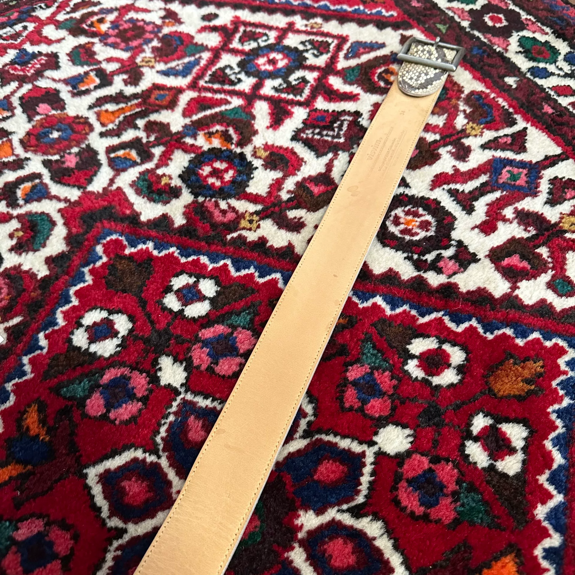 visvim 20ss Python Belt 40mm — label