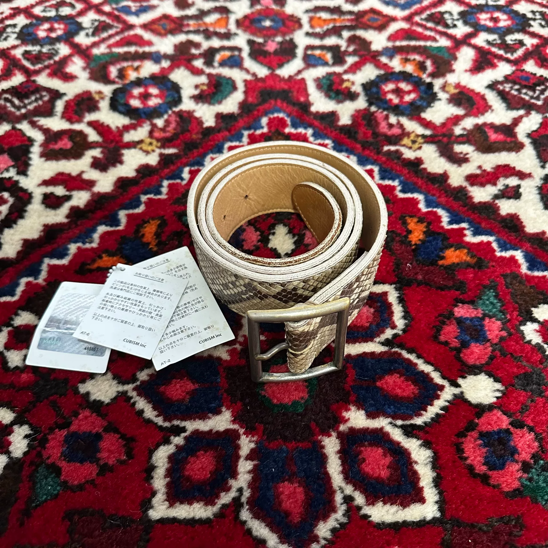 visvim 20ss Python Belt 40mm