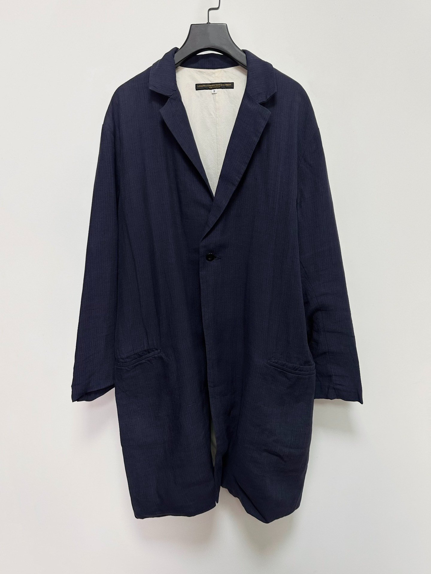 Workers' Reproduction Linen Long Coat