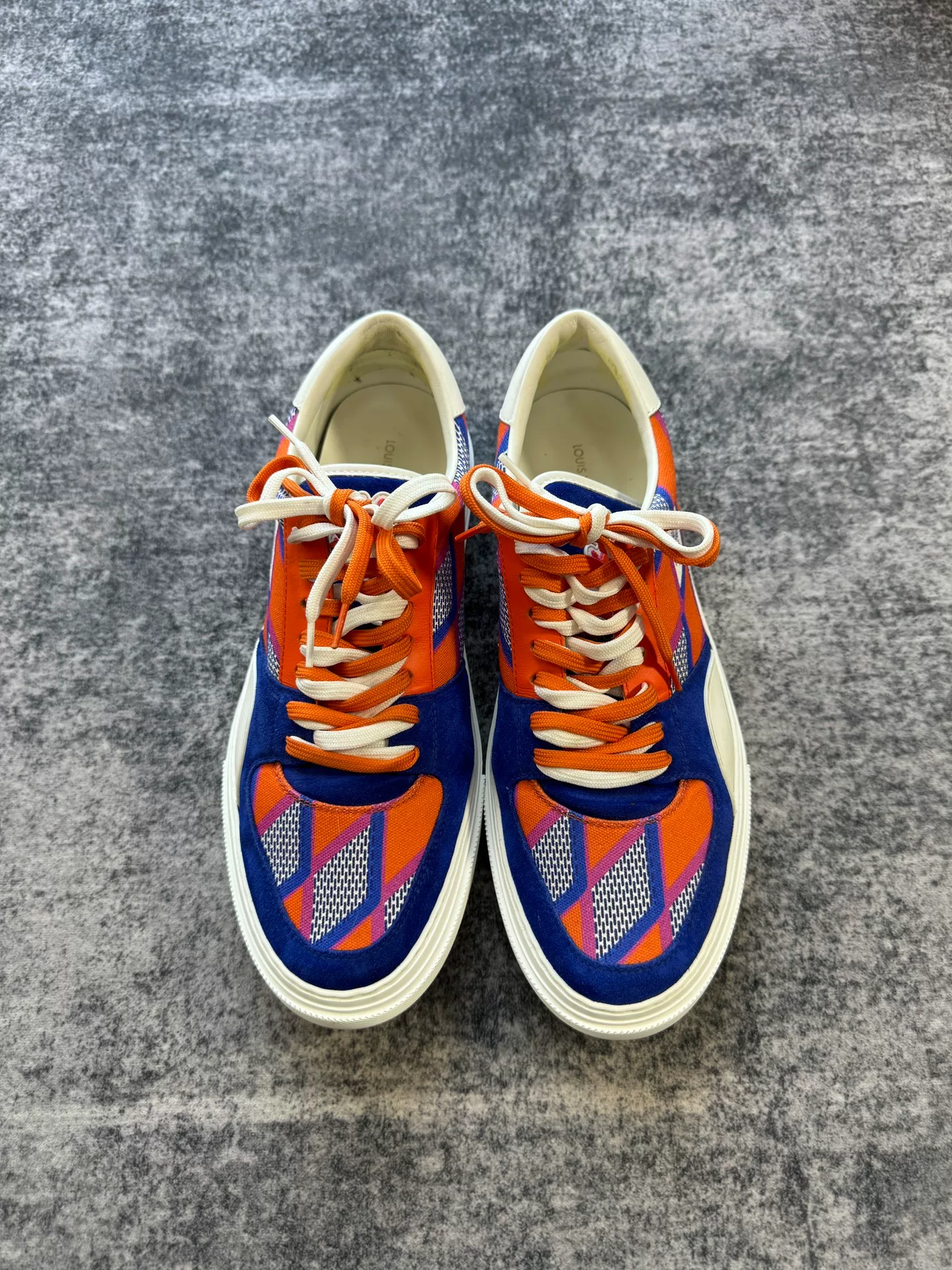 Louis Vuitton Limited Ollie Blue Orange Sneakers