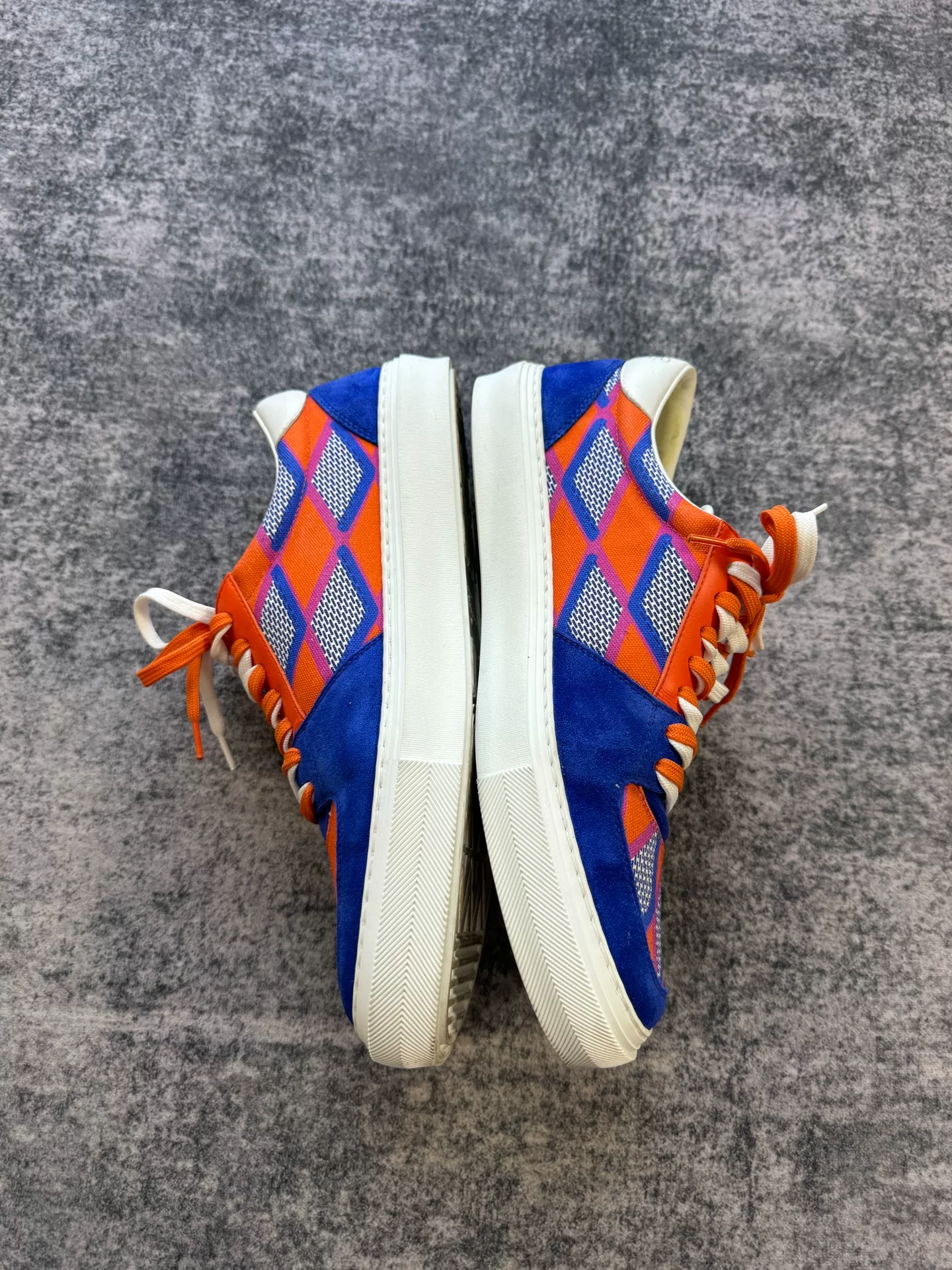 Louis Vuitton Limited Ollie Blue Orange Sneakers — back