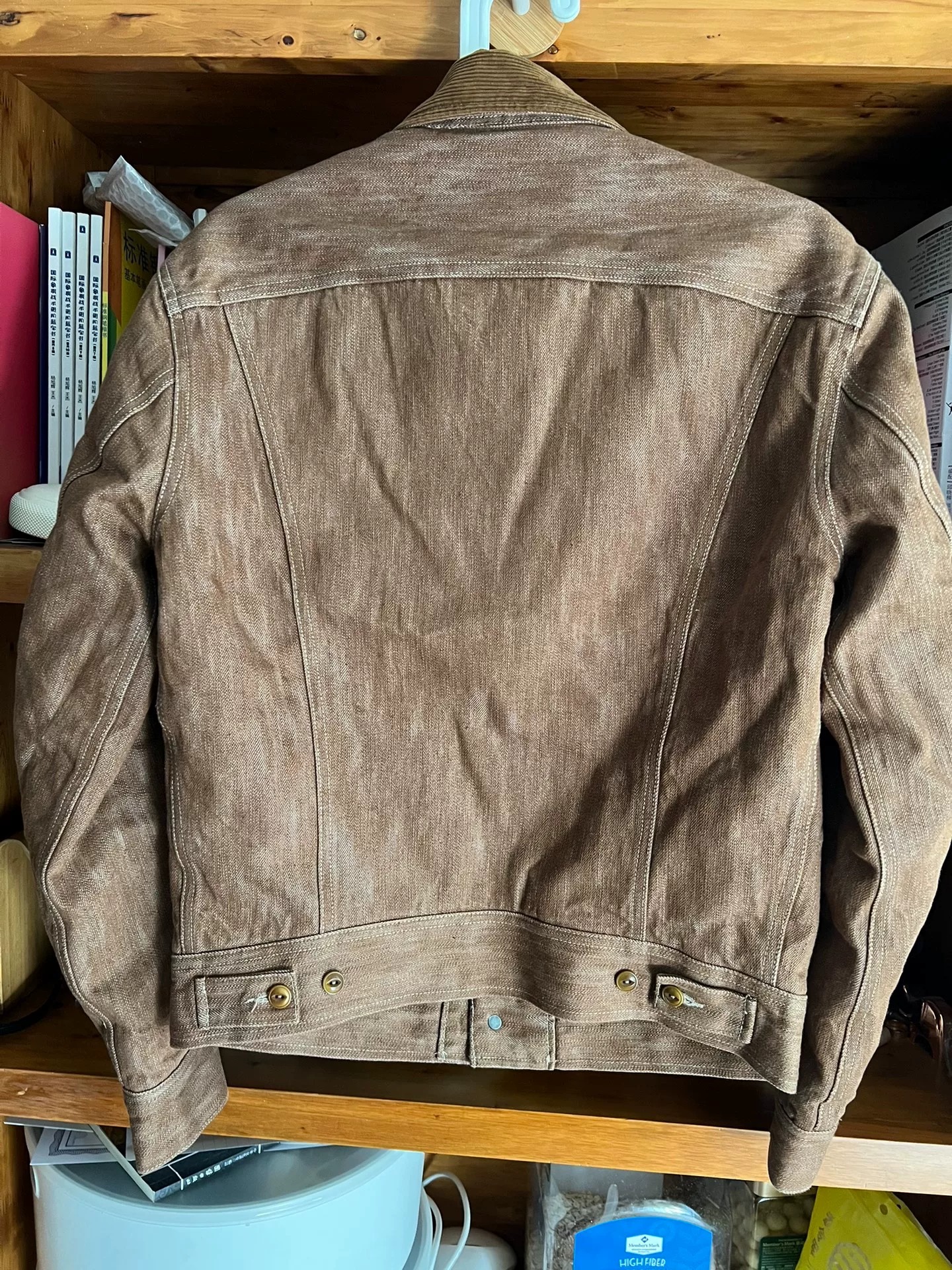 Storm Rider Raw Denim Wool Jacket — label