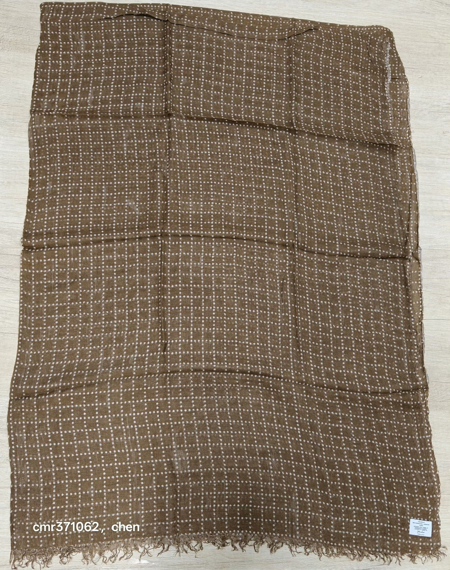 Visvim Epoch Stole Natural Dye Mud — detail