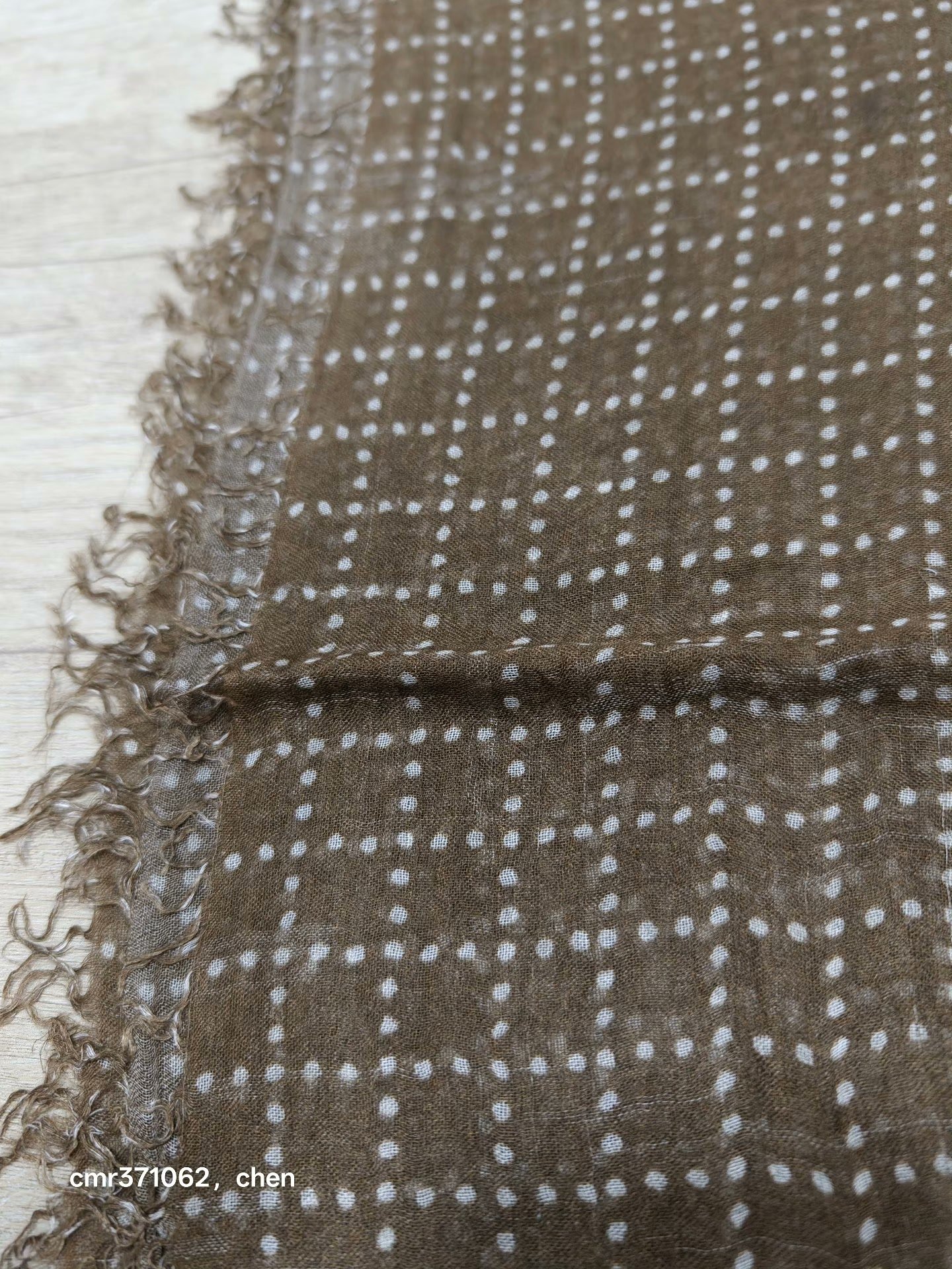 Visvim Epoch Stole Natural Dye Mud — front
