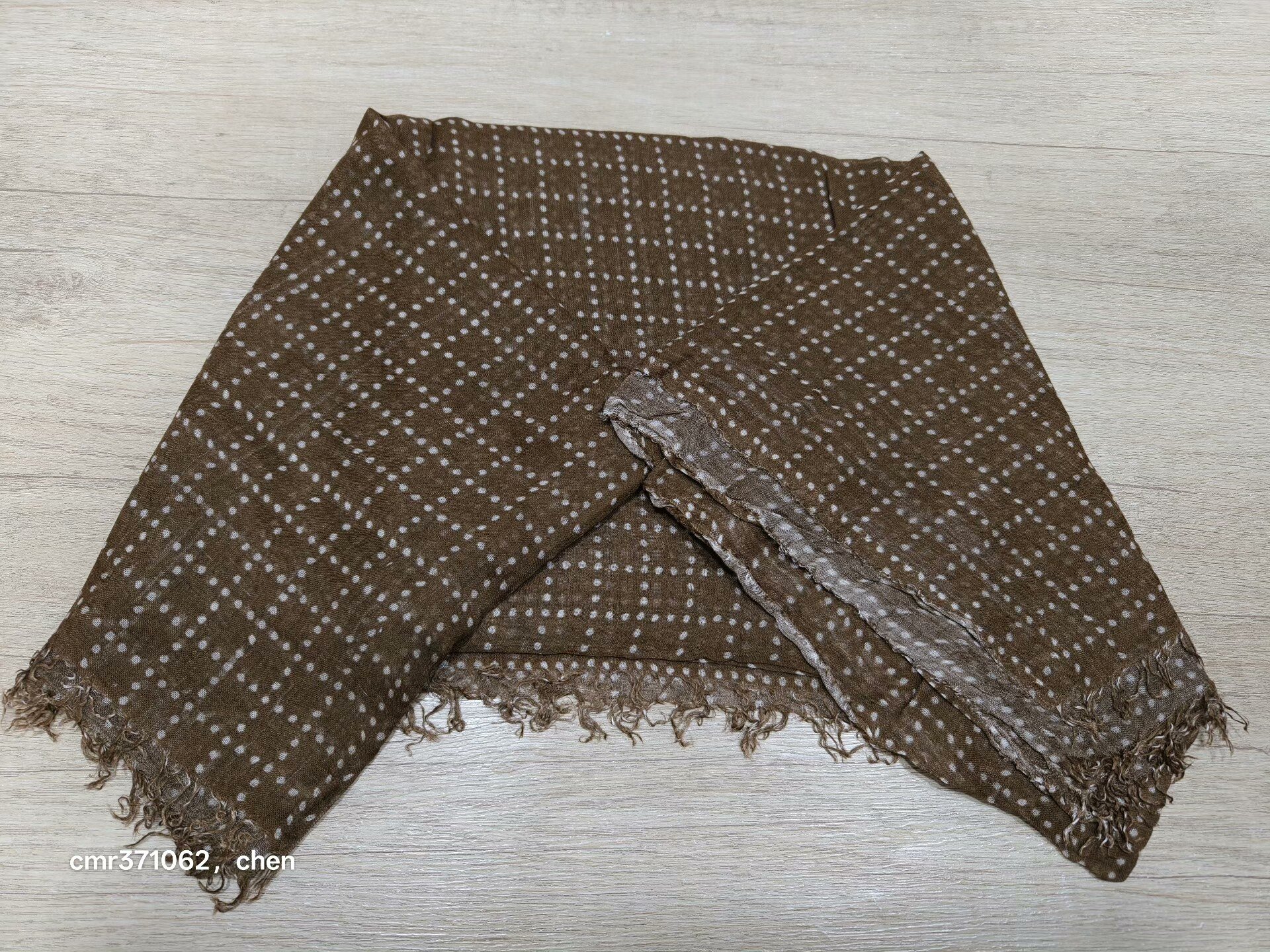 Visvim Epoch Stole Natural Dye Mud