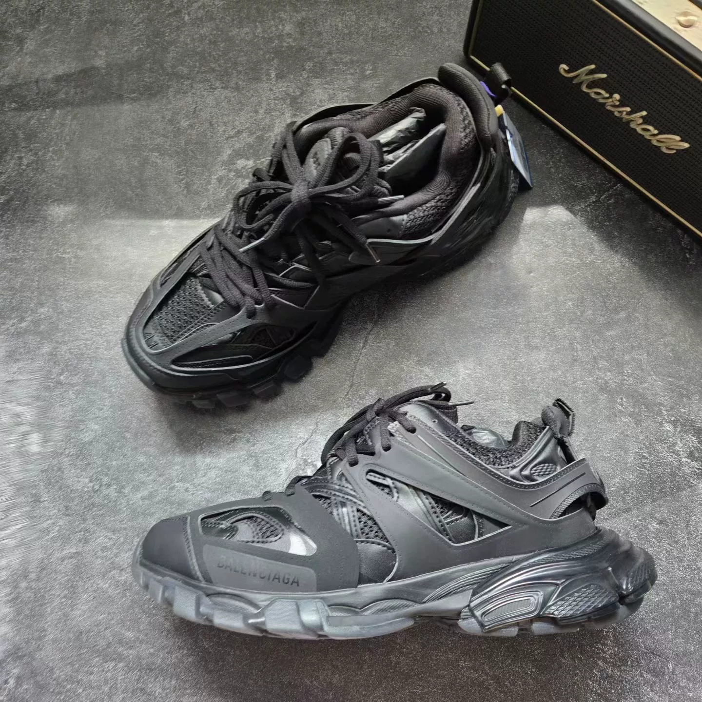 Balenciaga Track Black Sneakers — back