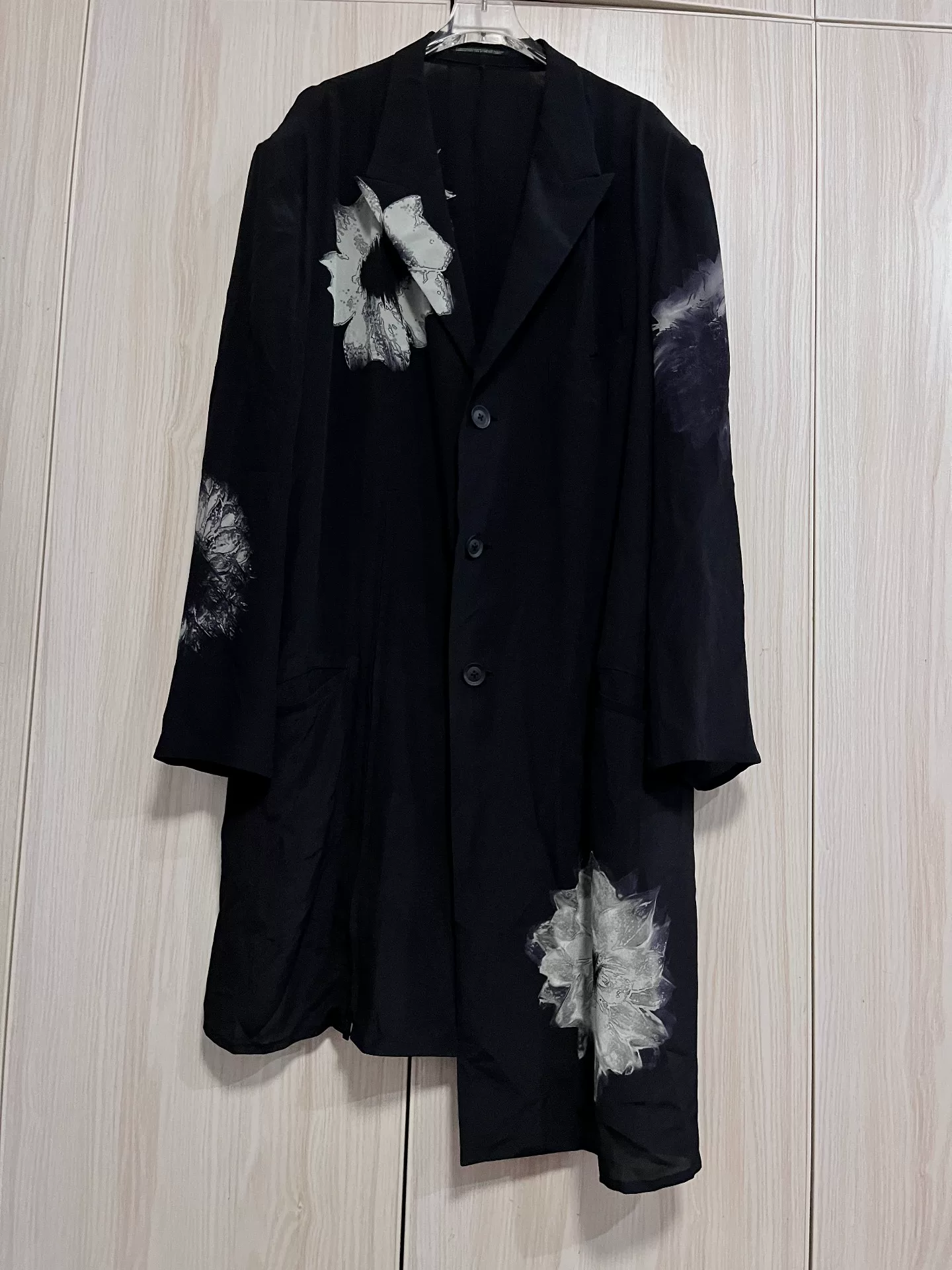 Yohji Yamamoto 25SS Silk Floral Jacket — front