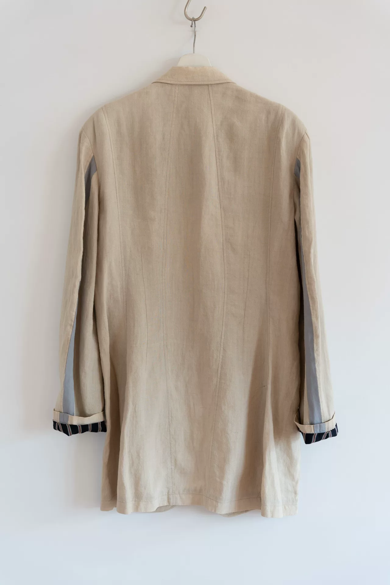 Yohji Yamamoto 16SS Beige Linen Blazer — front