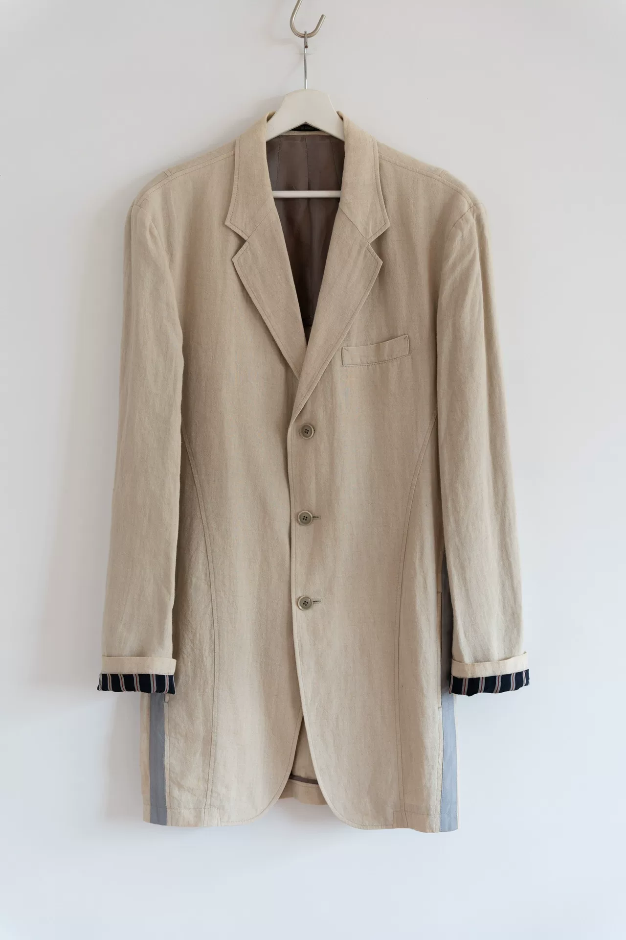 Yohji Yamamoto 16SS Beige Linen Blazer