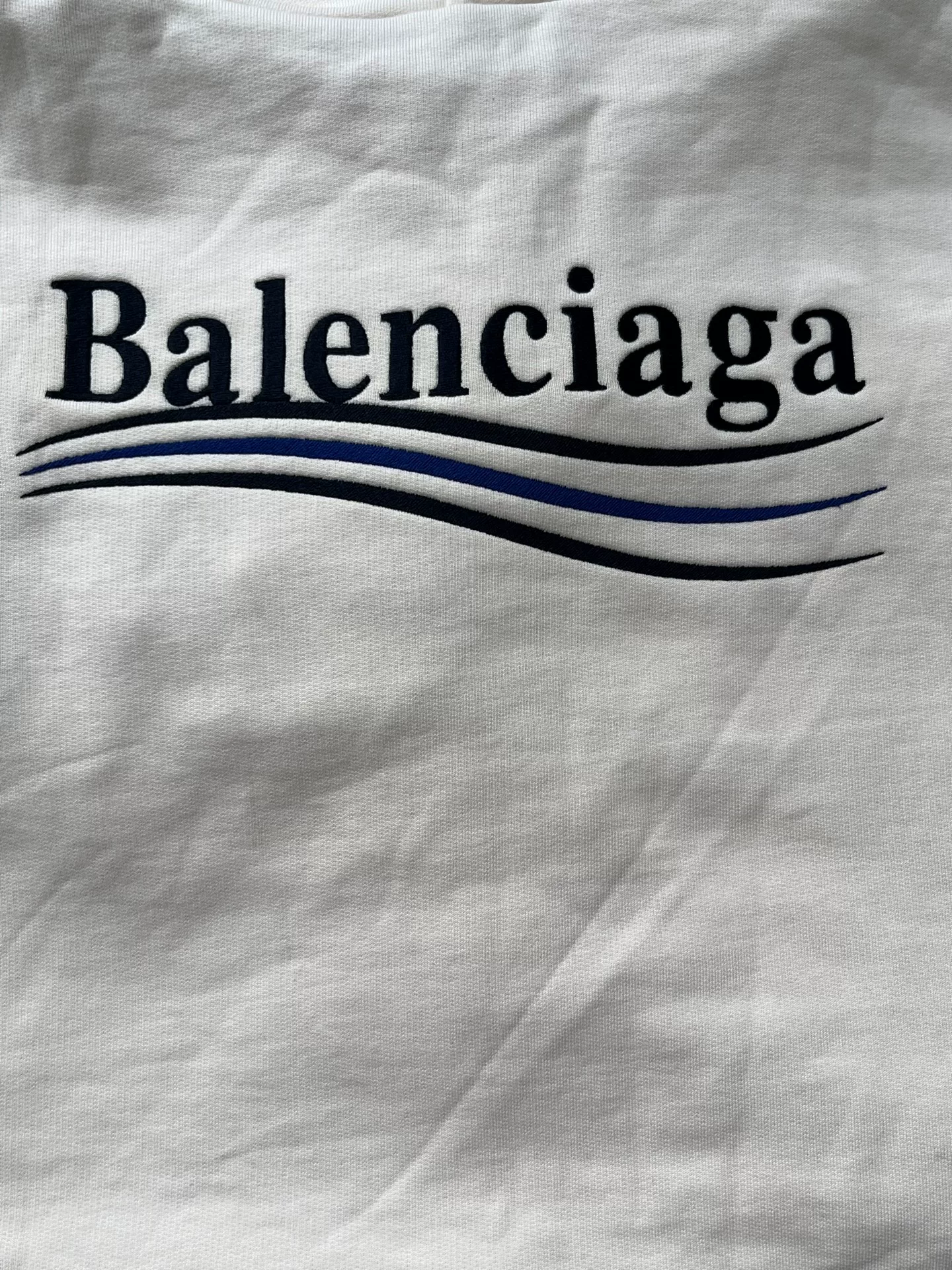 Balenciaga Logo Embroidered Hoodie — detail