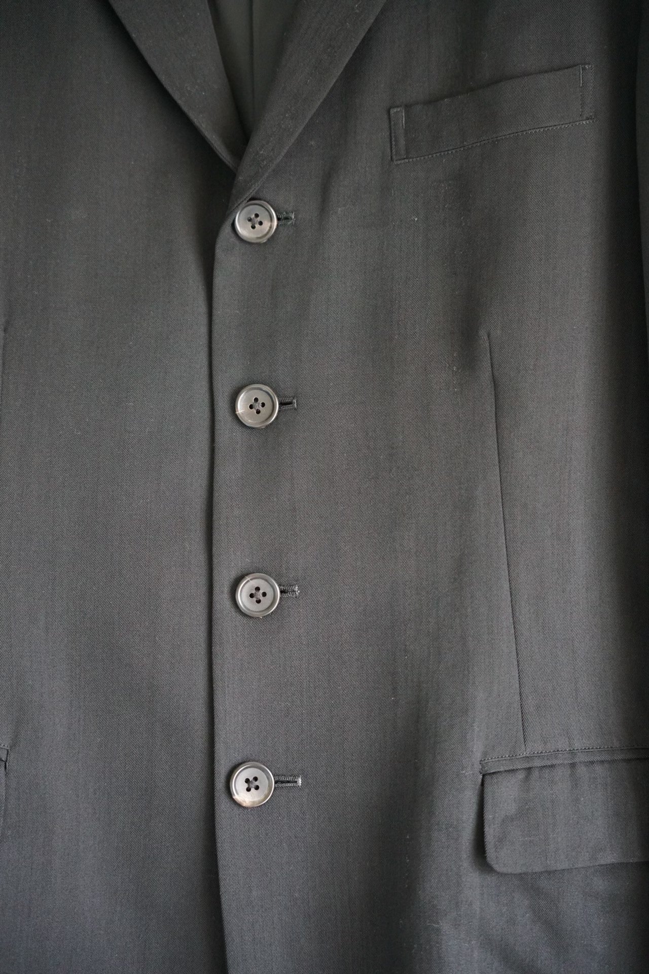 Yohji Yamamoto 93AW 4-Button Suit — detail