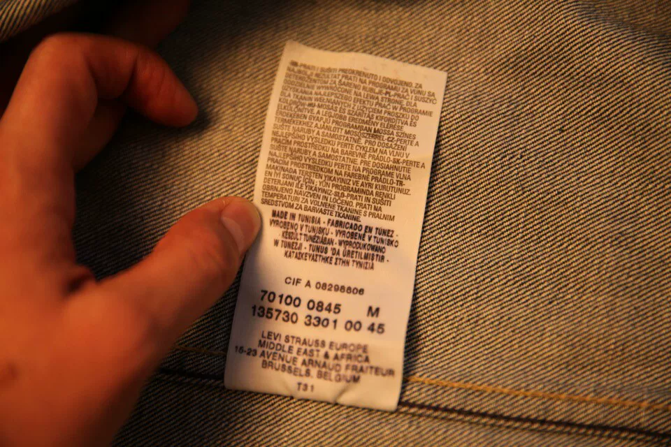 LEVI'S Vintage Washed Denim Jacket — back