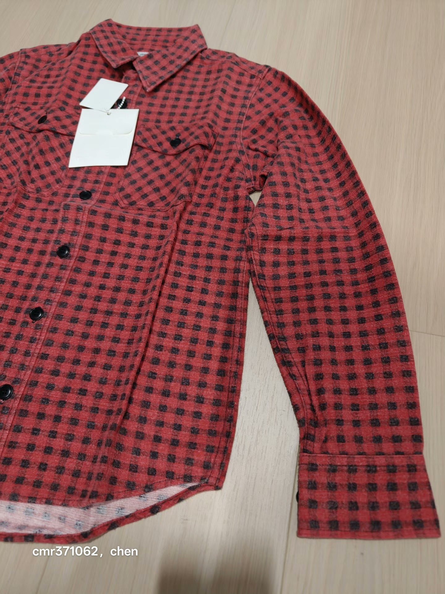 visvim 16AW Black Elk Gingham Flannel — detail