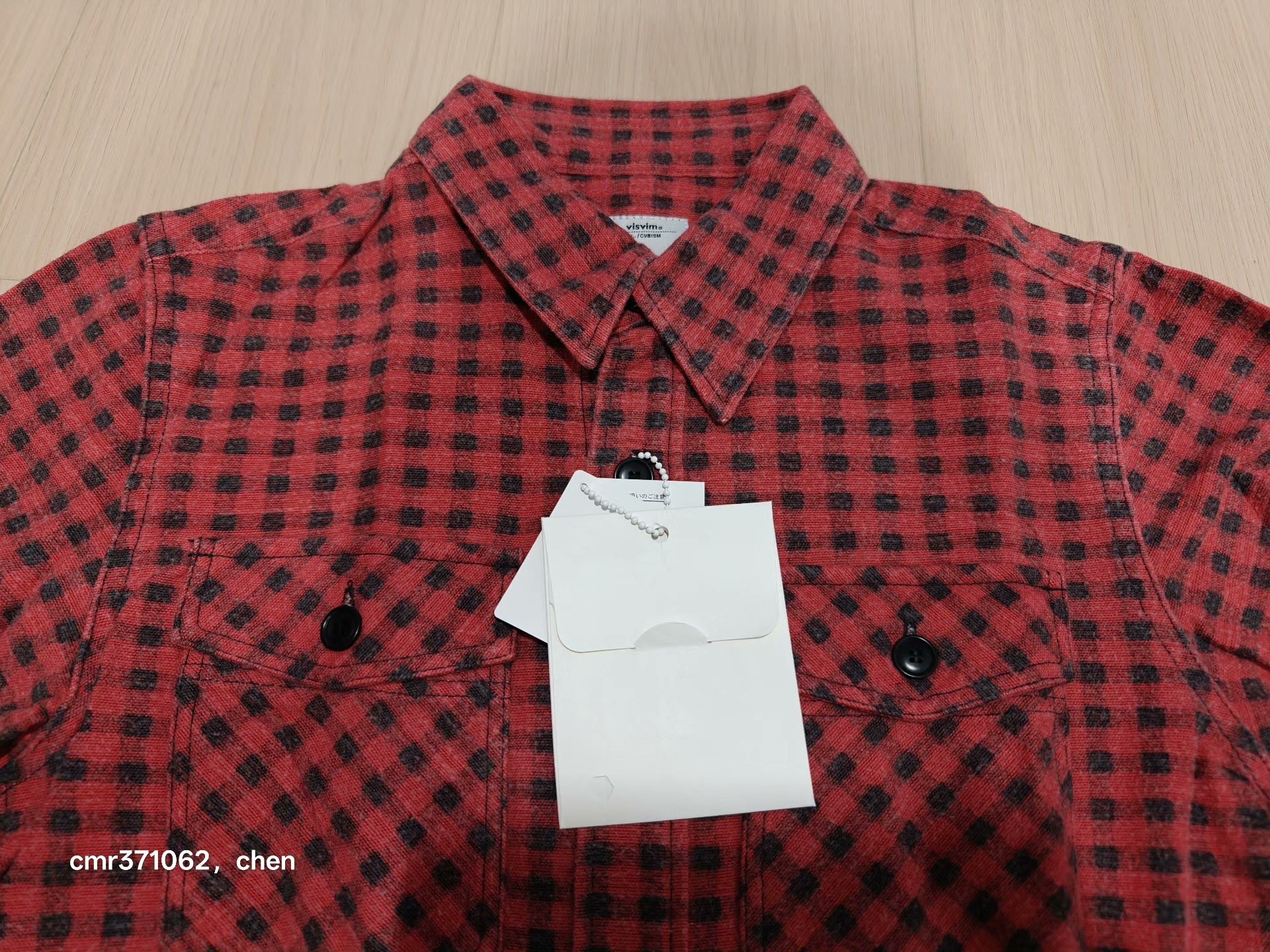 visvim 16AW Black Elk Gingham Flannel — front