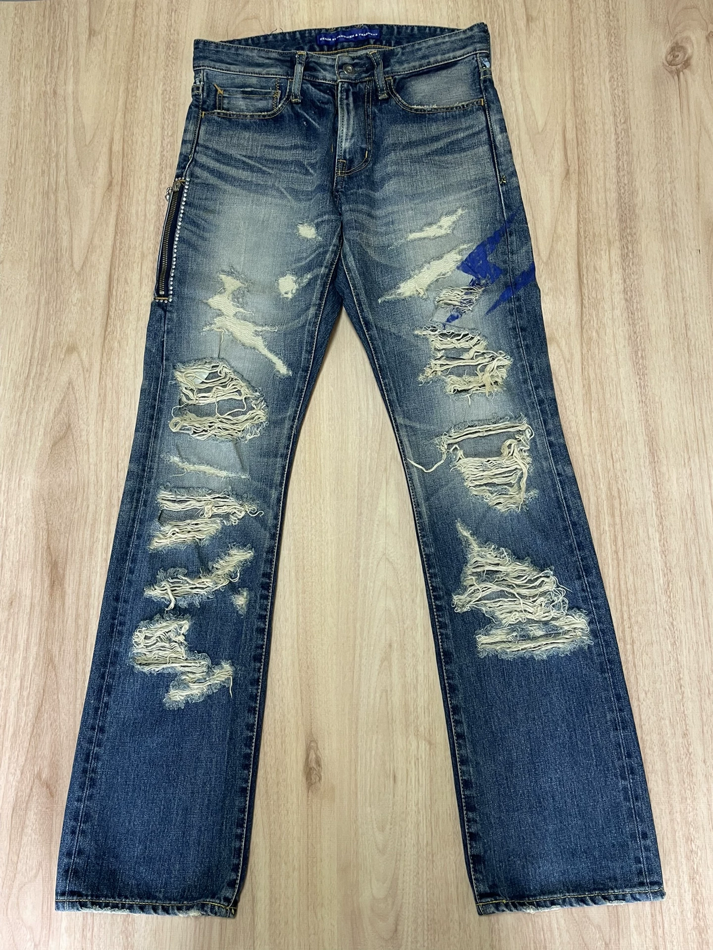 Vanquish Fragment Destroyed Wash Jeans