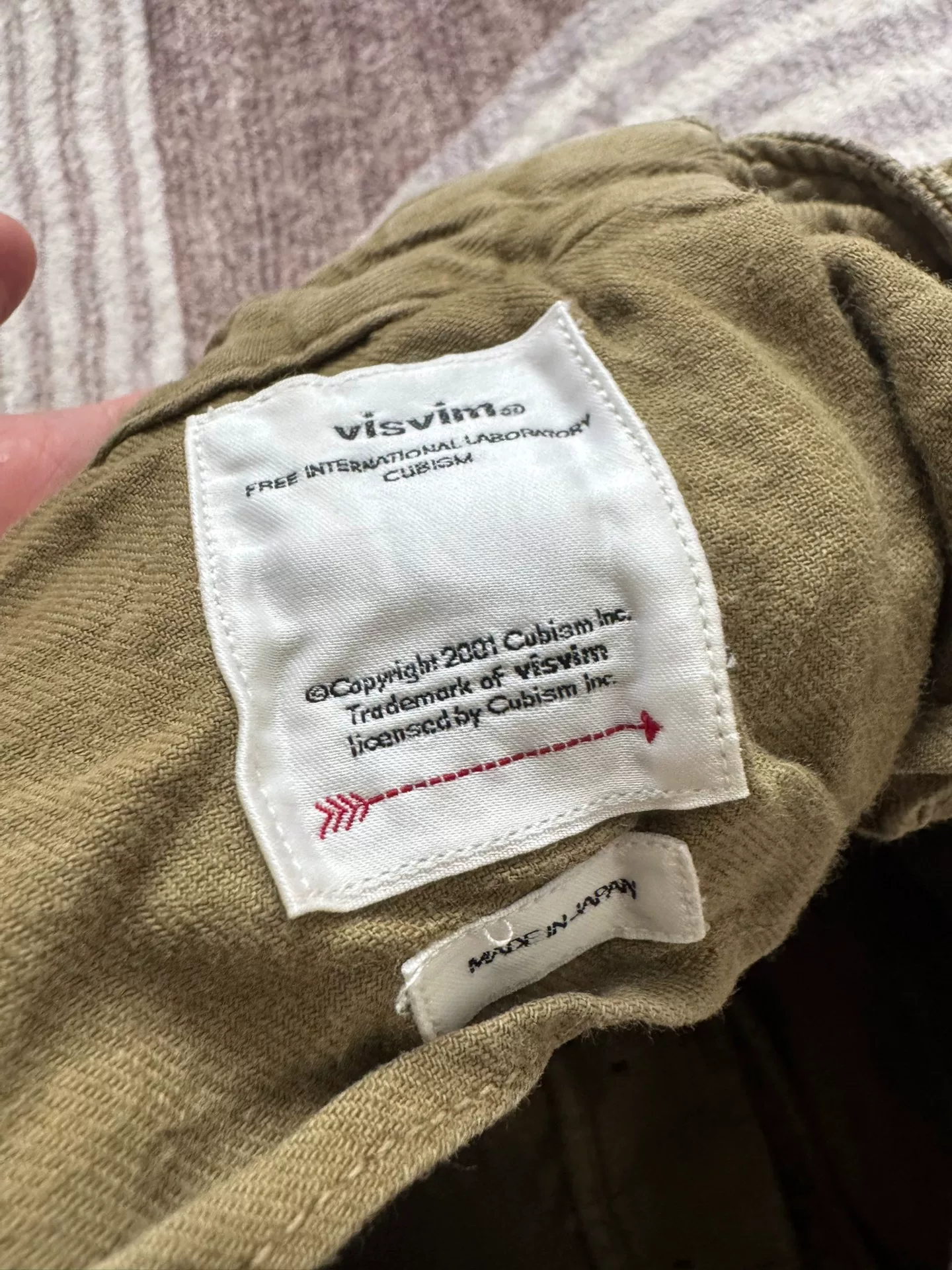 VISVIM 19AW VETERANS SHORTS CRASH — front