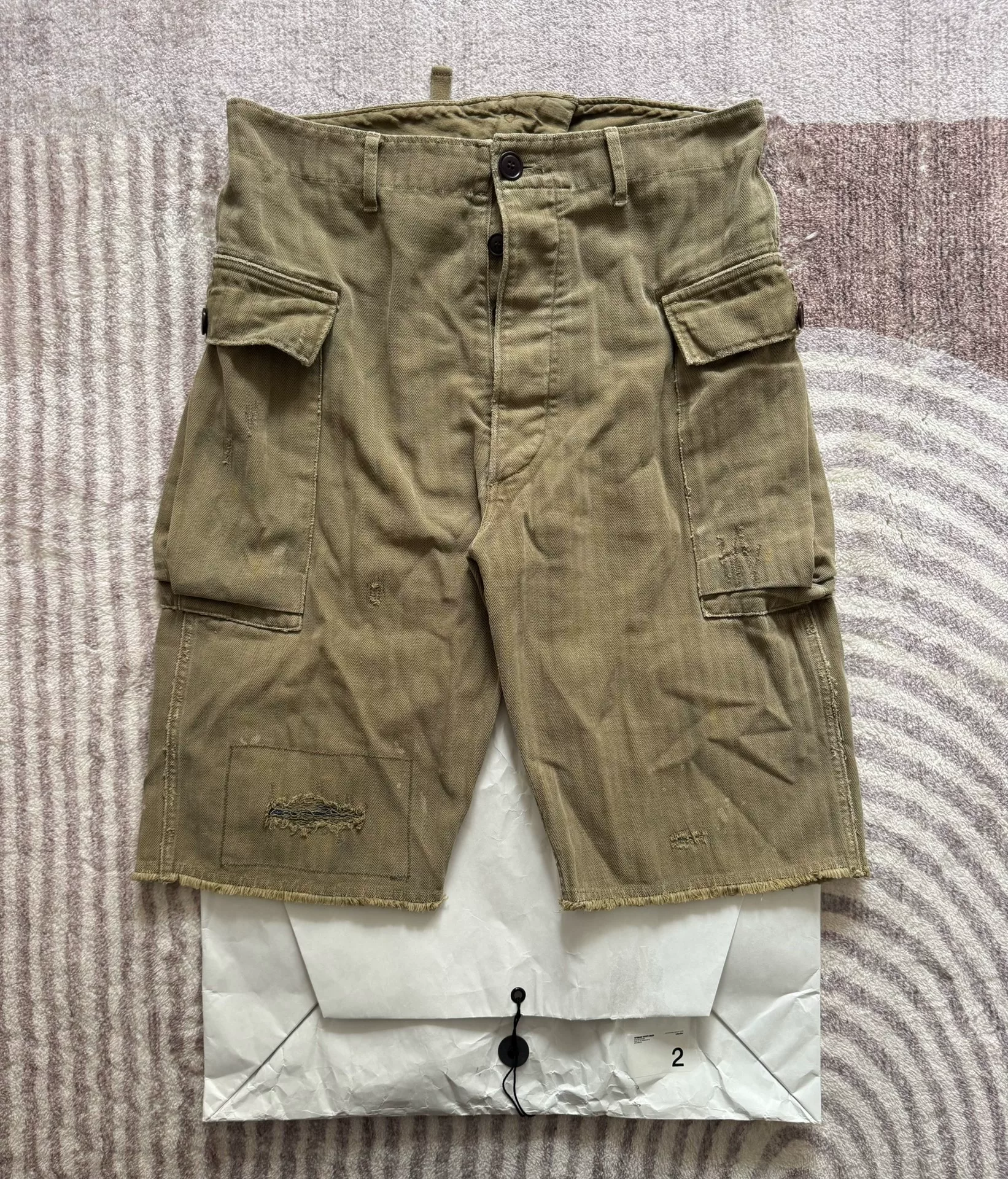 VISVIM 19AW VETERANS SHORTS CRASH