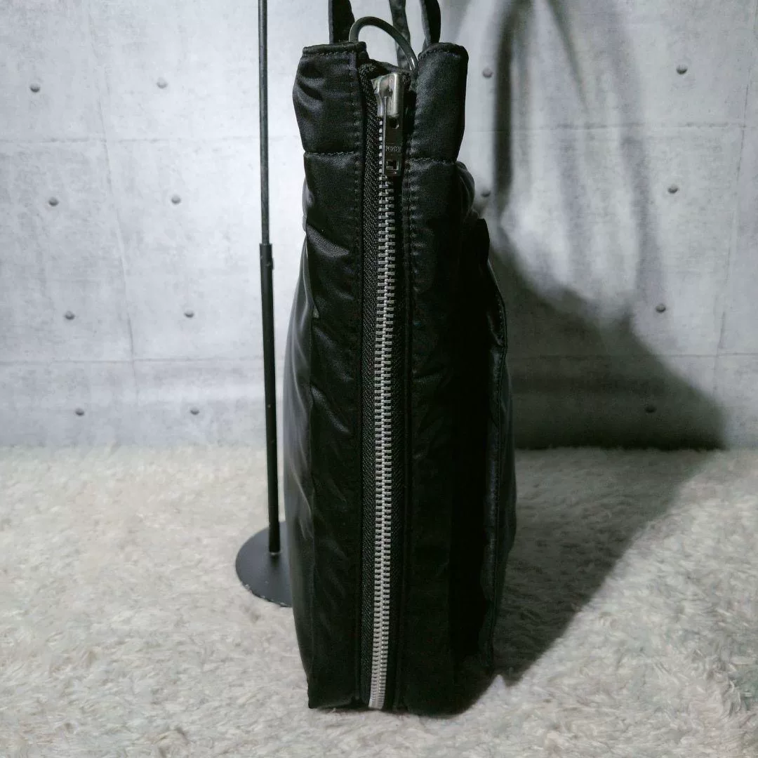 Porter Tanker Black Utilitarian Tote Bag — back