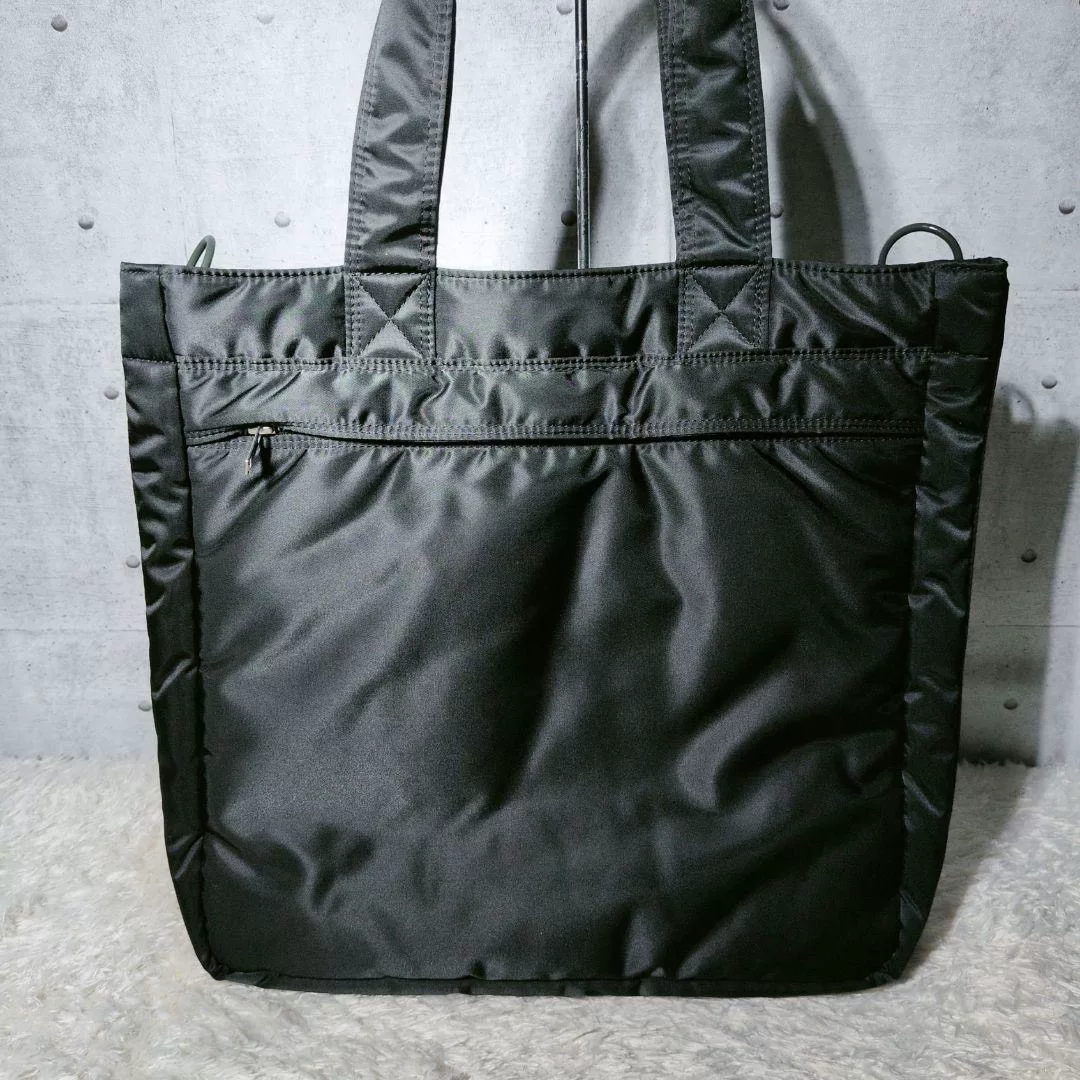 Porter Tanker Black Utilitarian Tote Bag — detail