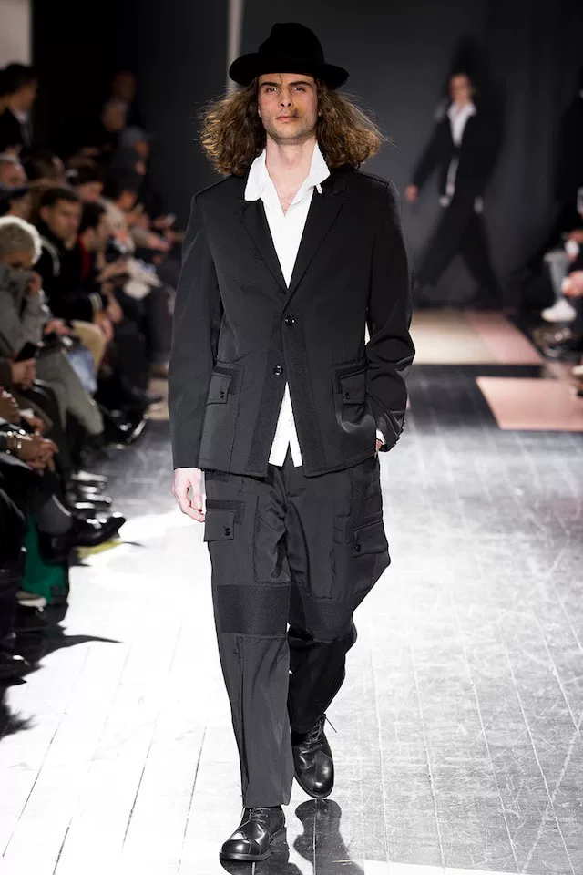 Yohji Yamamoto 15AW Frayed Triple Blazer — detail