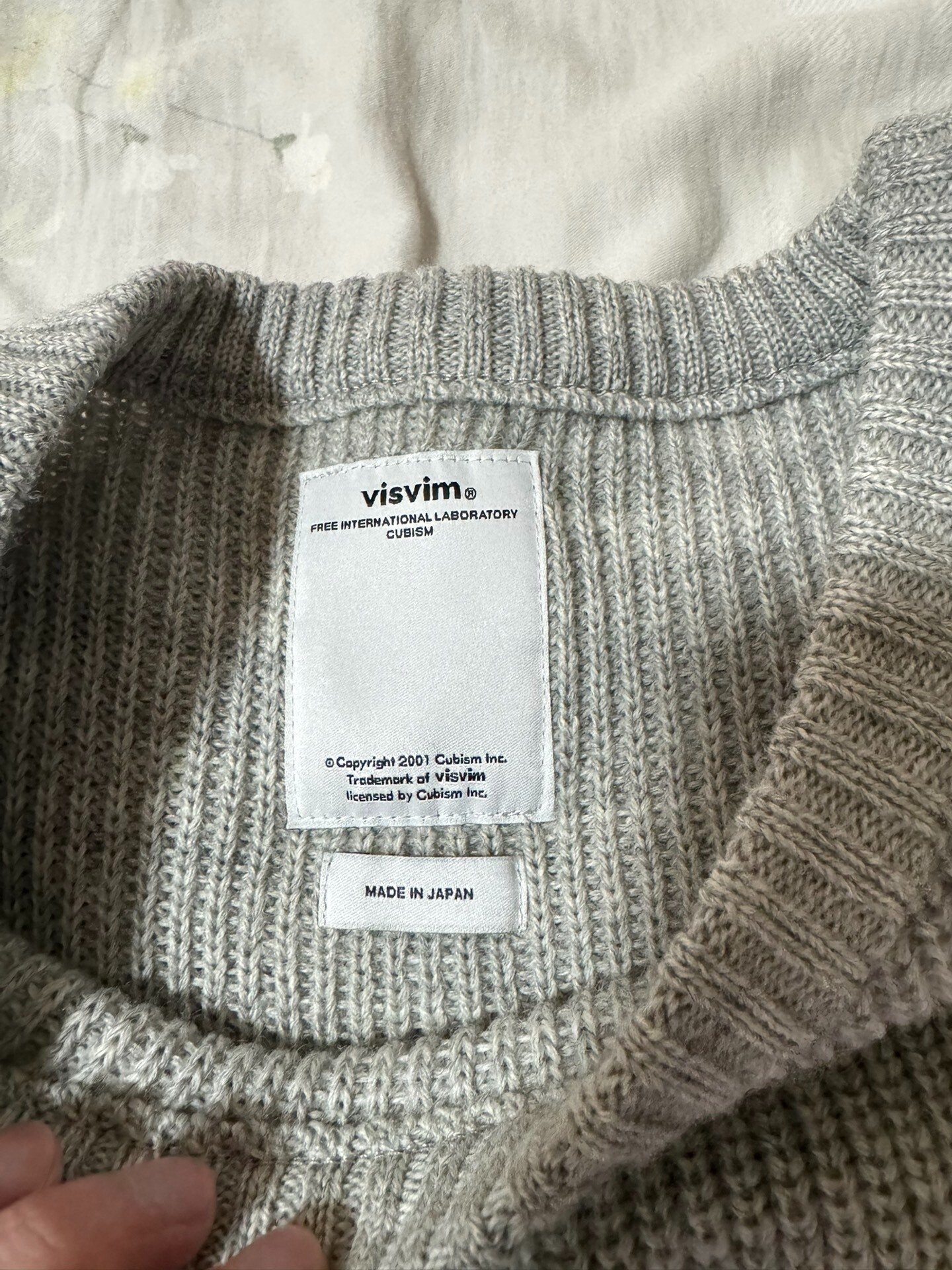visvim 16AW Spot Limited Drop Sleeve Wool Sweater — detail