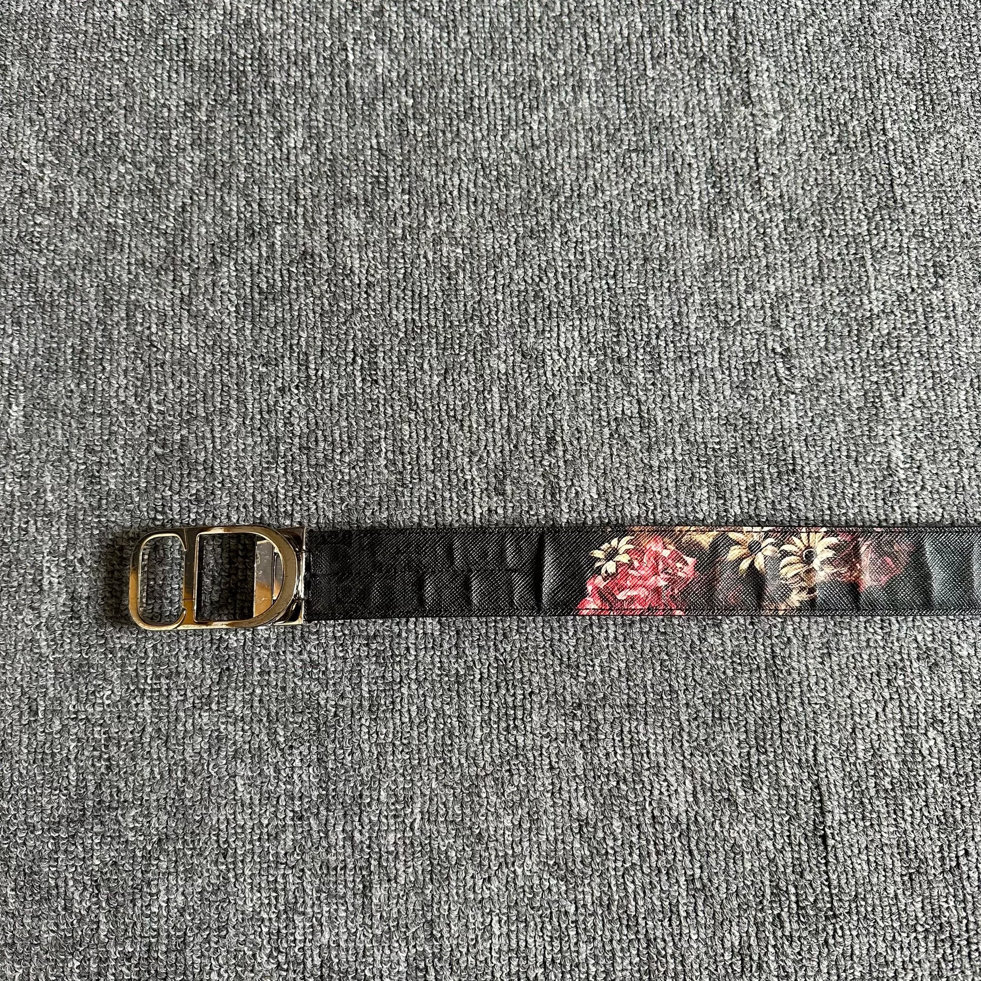 Dior Homme 17ss Rose Skull Belt — label