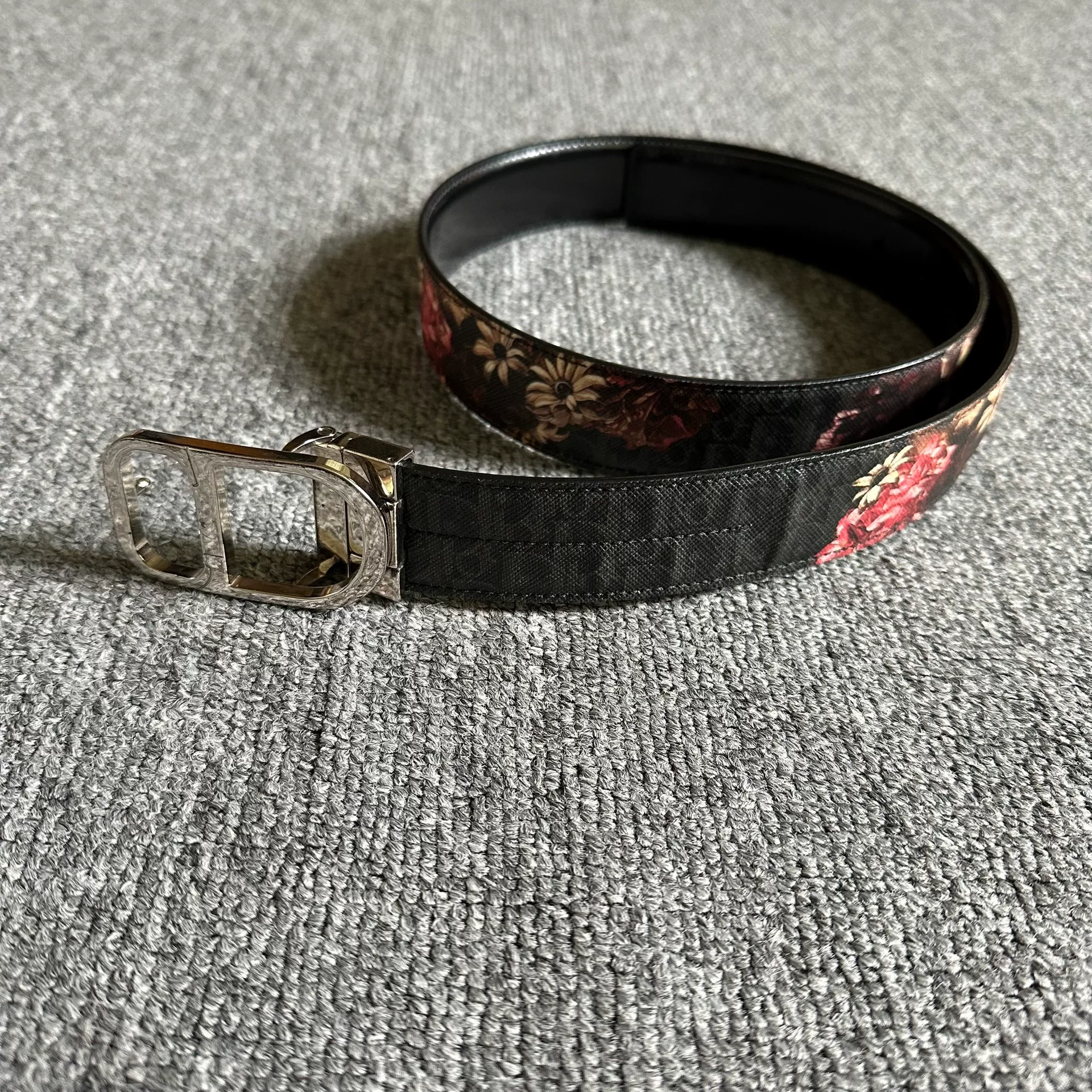 Dior Homme 17ss Rose Skull Belt