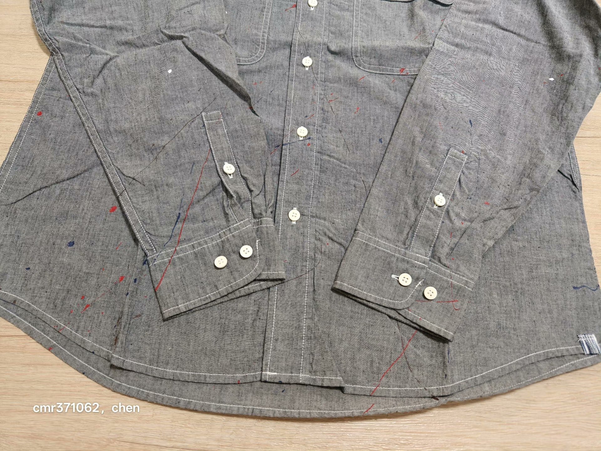 visvim 20AW Lumber L/S Chambray — label