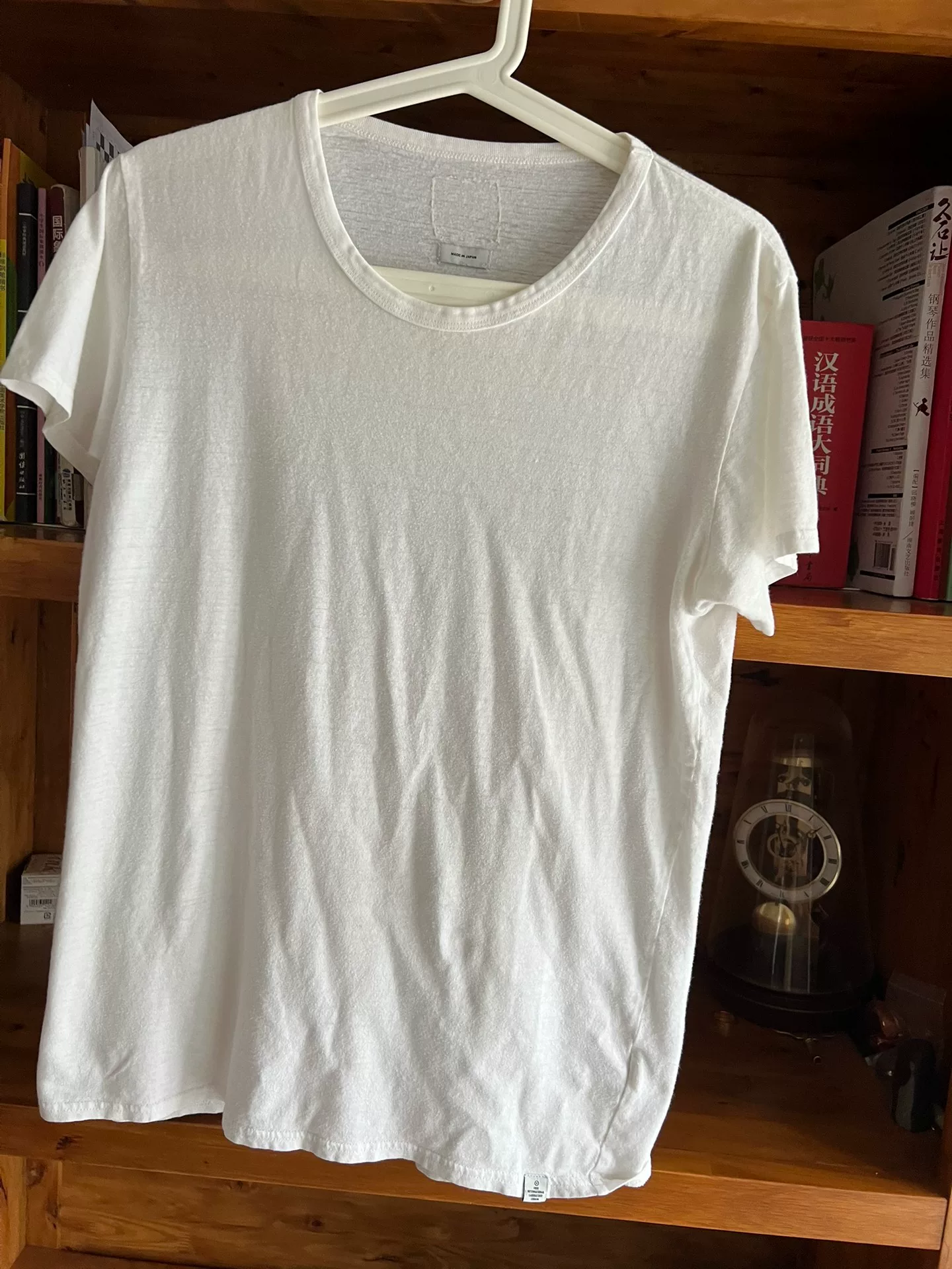 Visvim 2014 White Crew Neck T-Shirt — detail