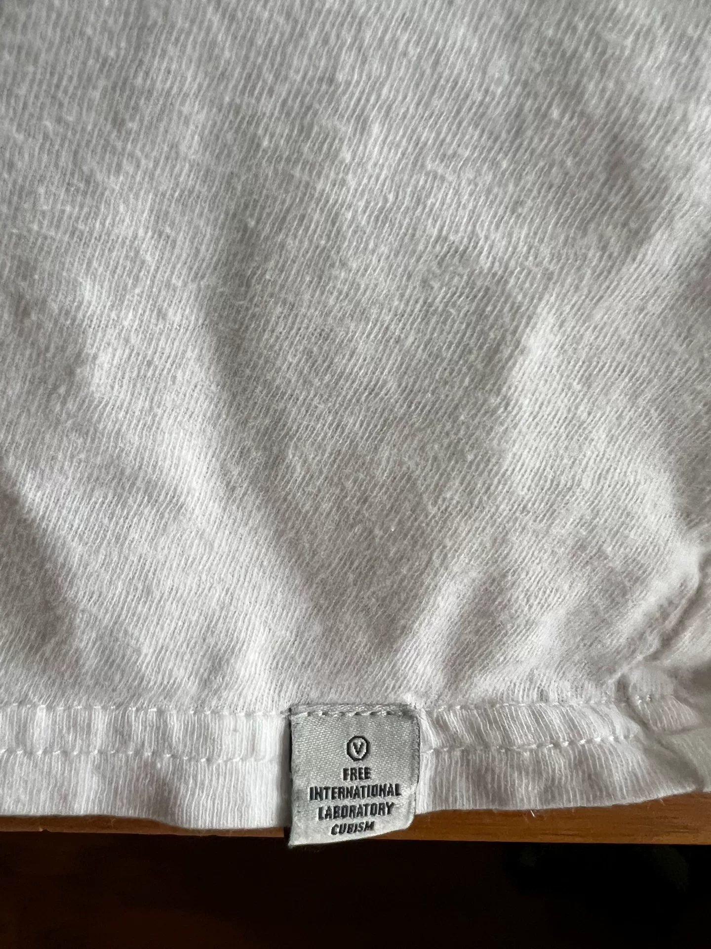 Visvim 2014 White Crew Neck T-Shirt — back