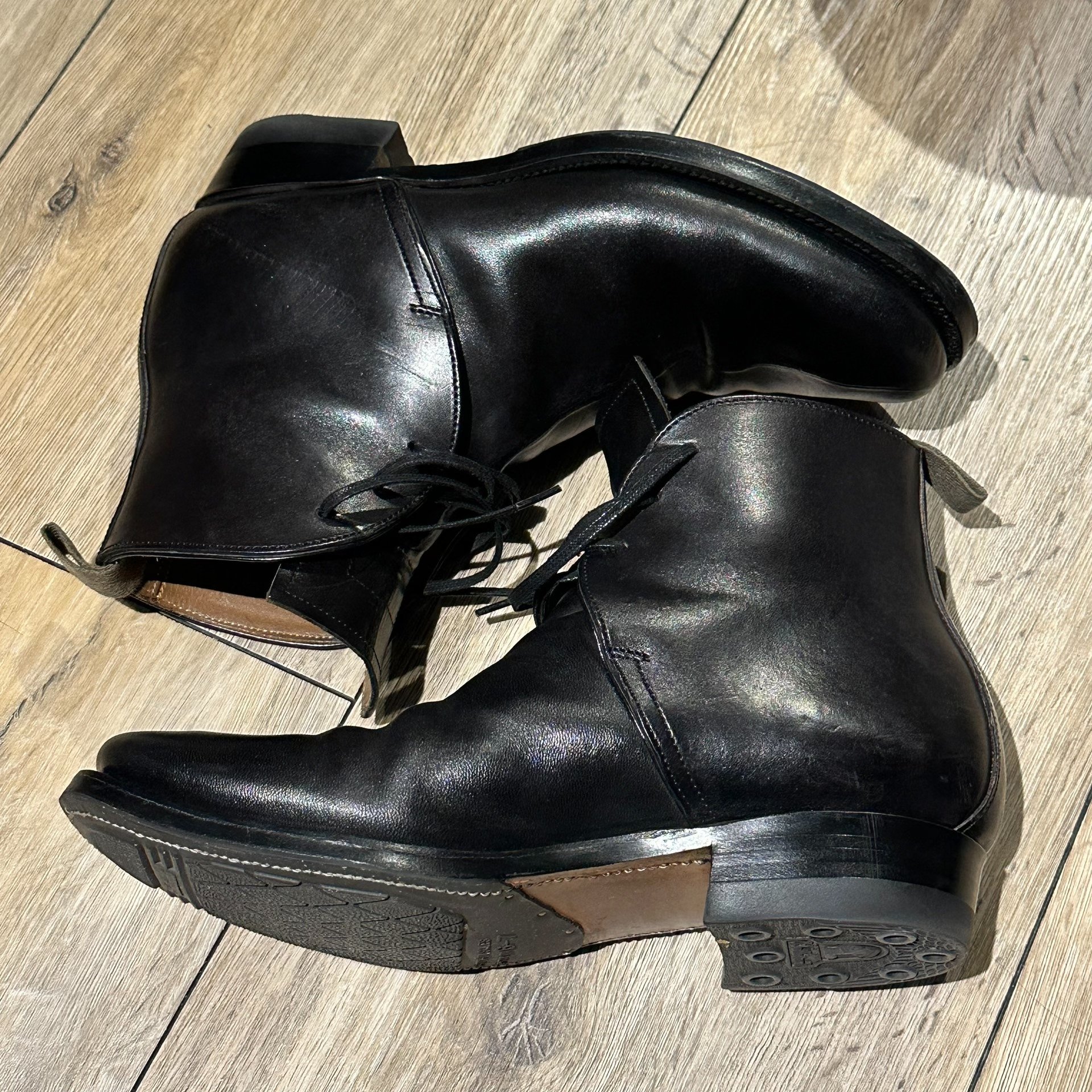 Clinch George Horsebutt Boots — label