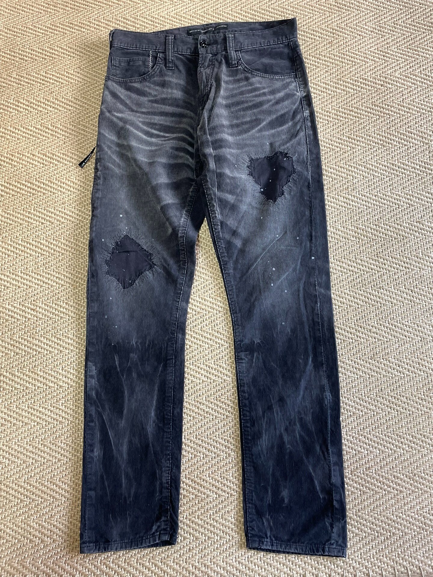 DENIM BY VANQUISH & FRAGMENT Washed Distressed Corduroy Pants